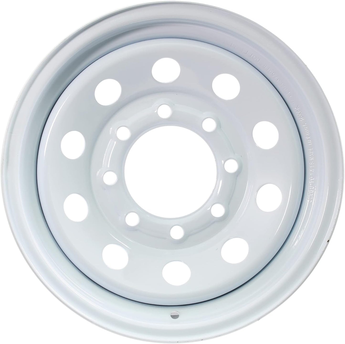 eCustomrim Equipment Trailer Rim Wheel 16" 16X6 8 Hole Bolt Lug White Modular
