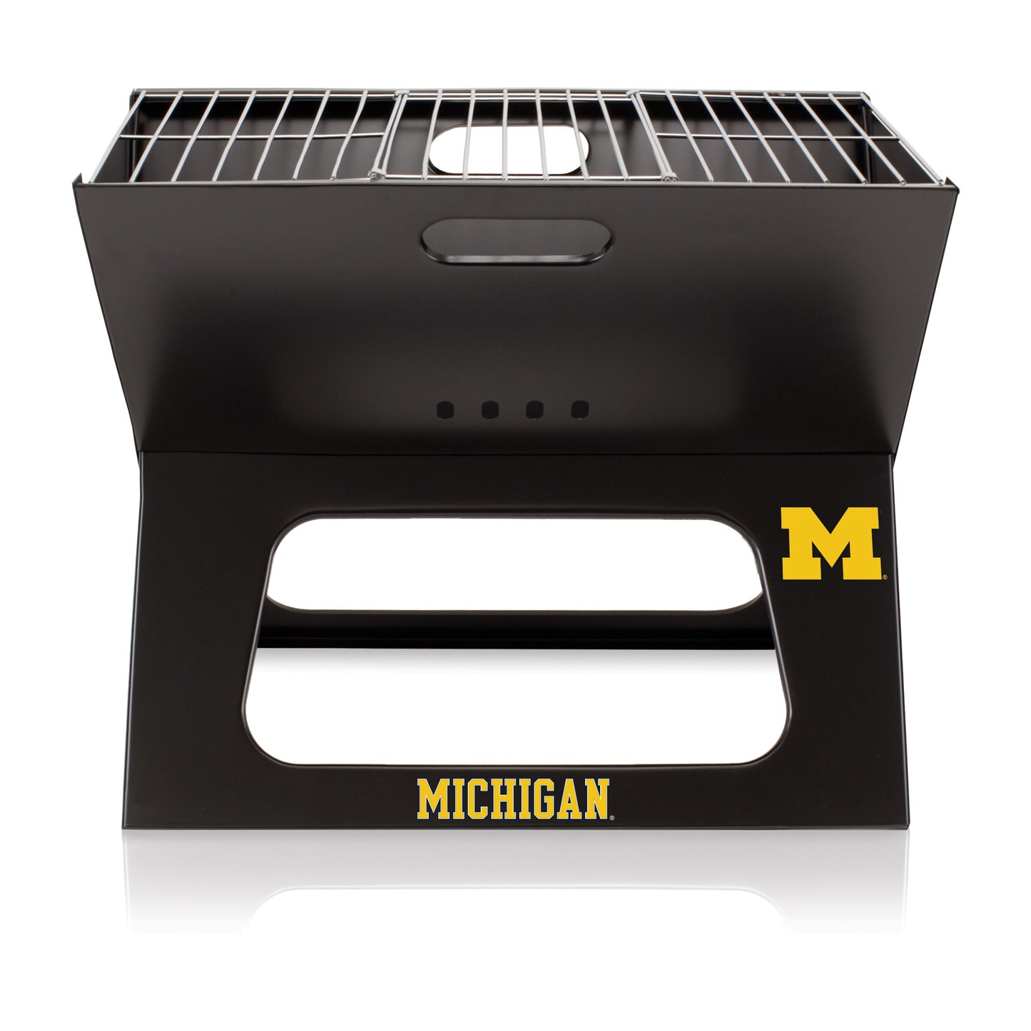 Picnic Time Compact Cast Iron Grilling Accessory Kit - 4-Piece Set with 203 sq inches Grilling Surface and Durable Carrying Tote 775-00-175-344-0