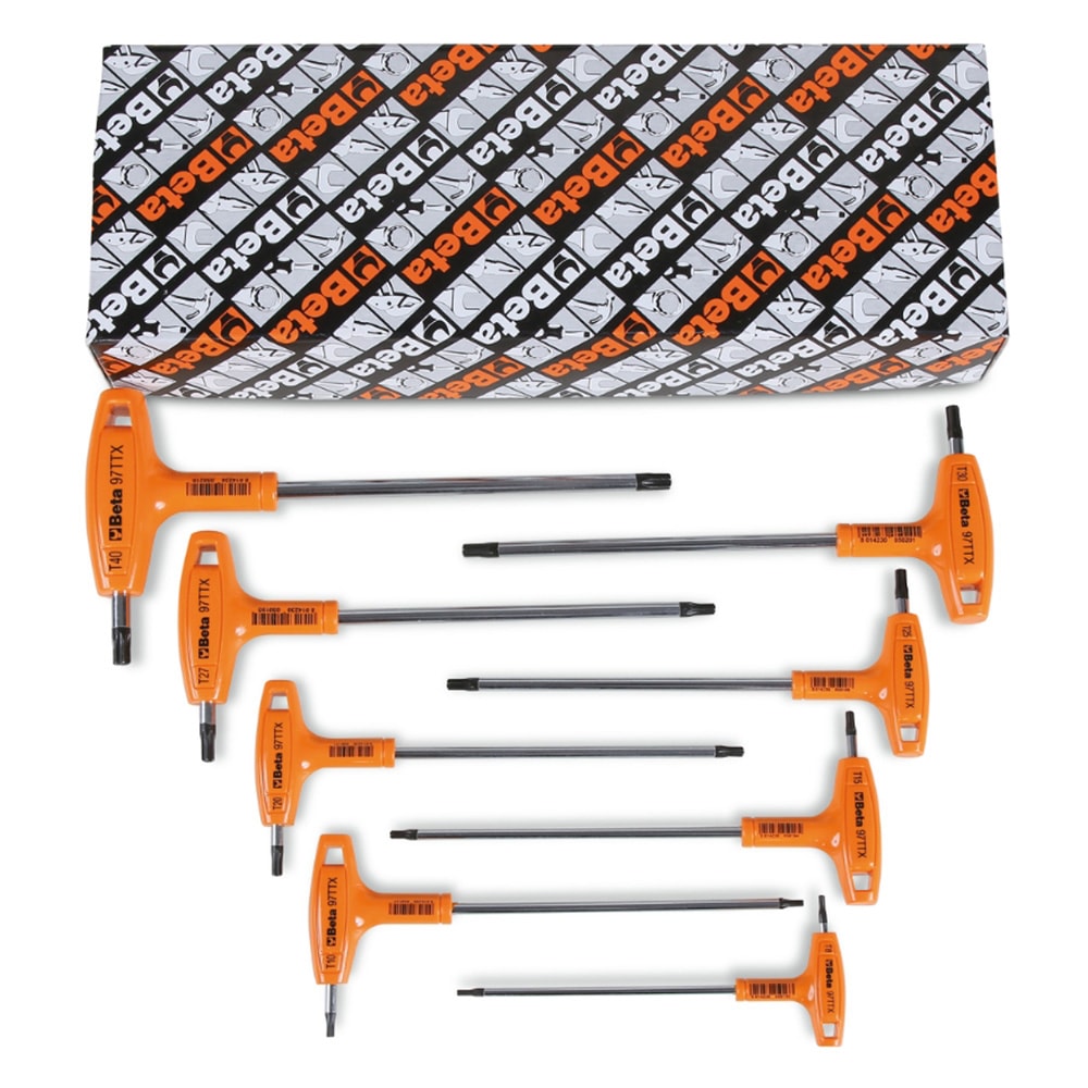 Beta Assorted Attached Standard (SAE) (8-Pieces) Torx Key Set 970808