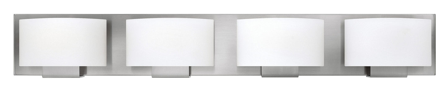 Hinkley Mila 32.25-in 4 -Light Brushed Nickel Modern/contemporary Vanity light bar 5663196