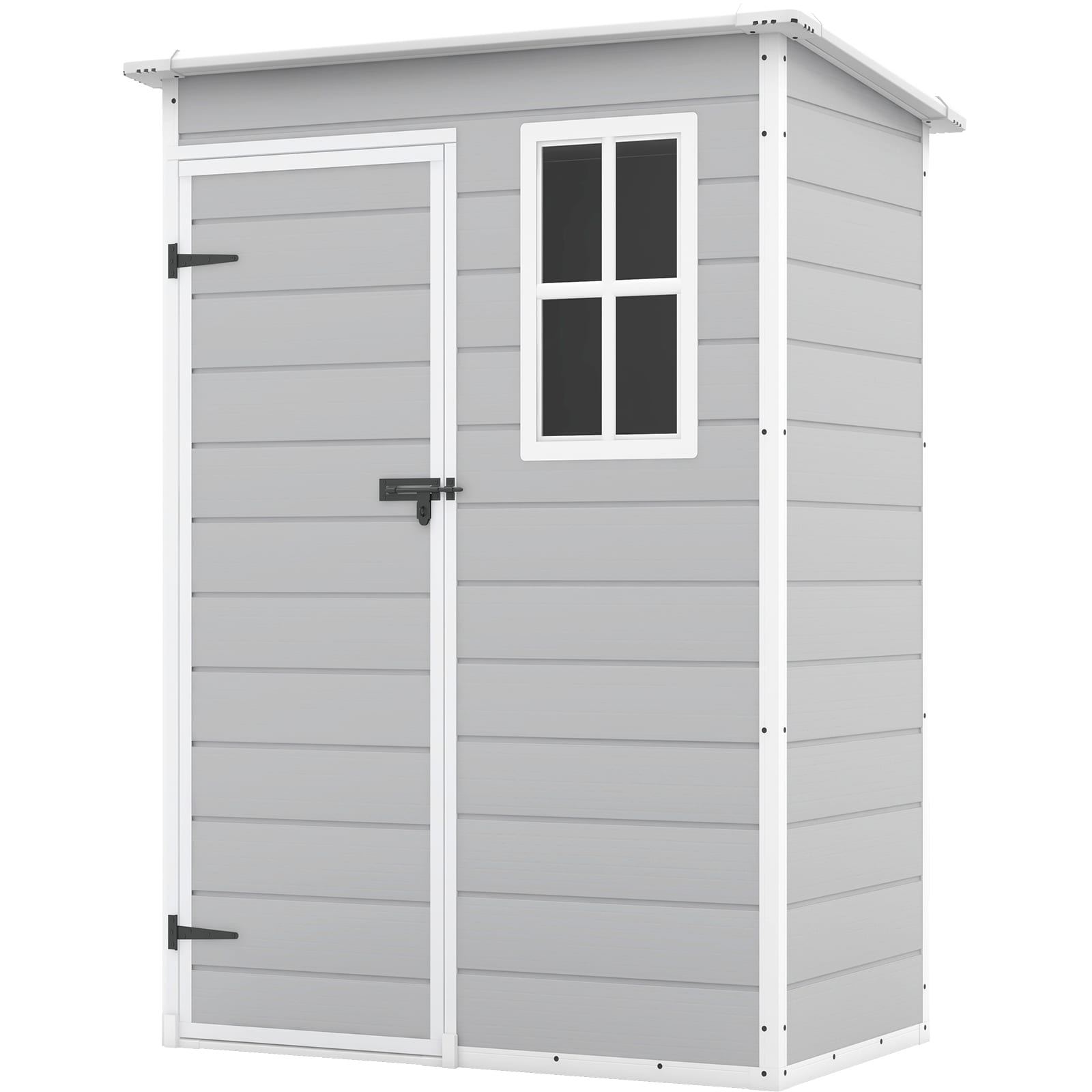 Patiowell 5-ft x 3-ft Gray Lean-to Resin Storage Shed (Floor Included)