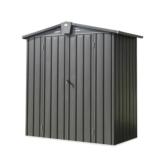 WELLFOR 3-ft x 6-ft Metal Storage Shed Galvanized steel Metal Storage Shed