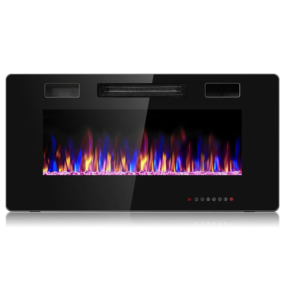 CASAINC 36-in W Black Fan-forced Electric Fireplace WF-EP24703