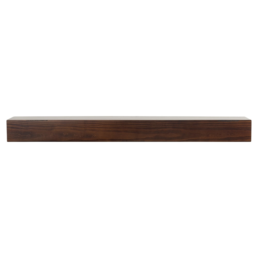 Mantels Direct 72-in W x 5.5-in H x 9-in D Cinnamon Pine Hollow Farmhouse Fireplace Mantel DAKOTA-72-CINN