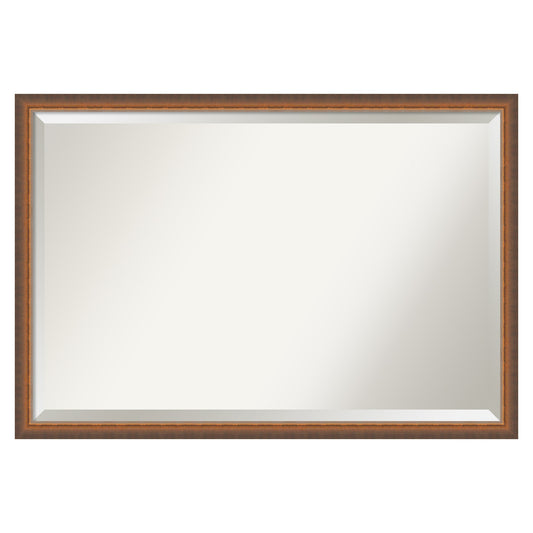 Amanti Art Two Tone Bronze Copper Frame 38.25-Inches W x 26.25-Inches H Rectangle Two Tone Bronze Copper Framed Vanity Mirror