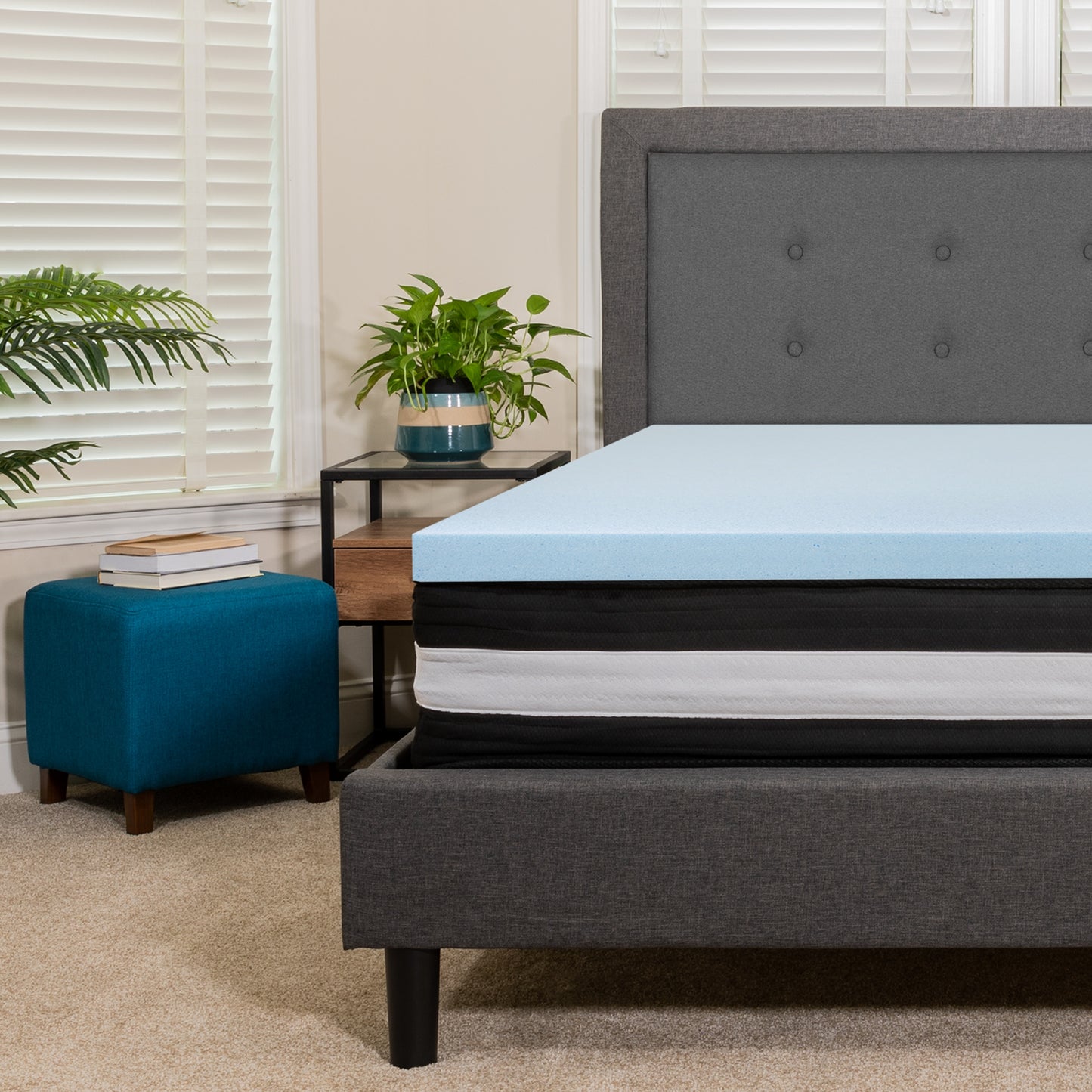 Flash Furniture Capri Comfortable Sleep 15.0-in Medium Queen Memory foam Mattress