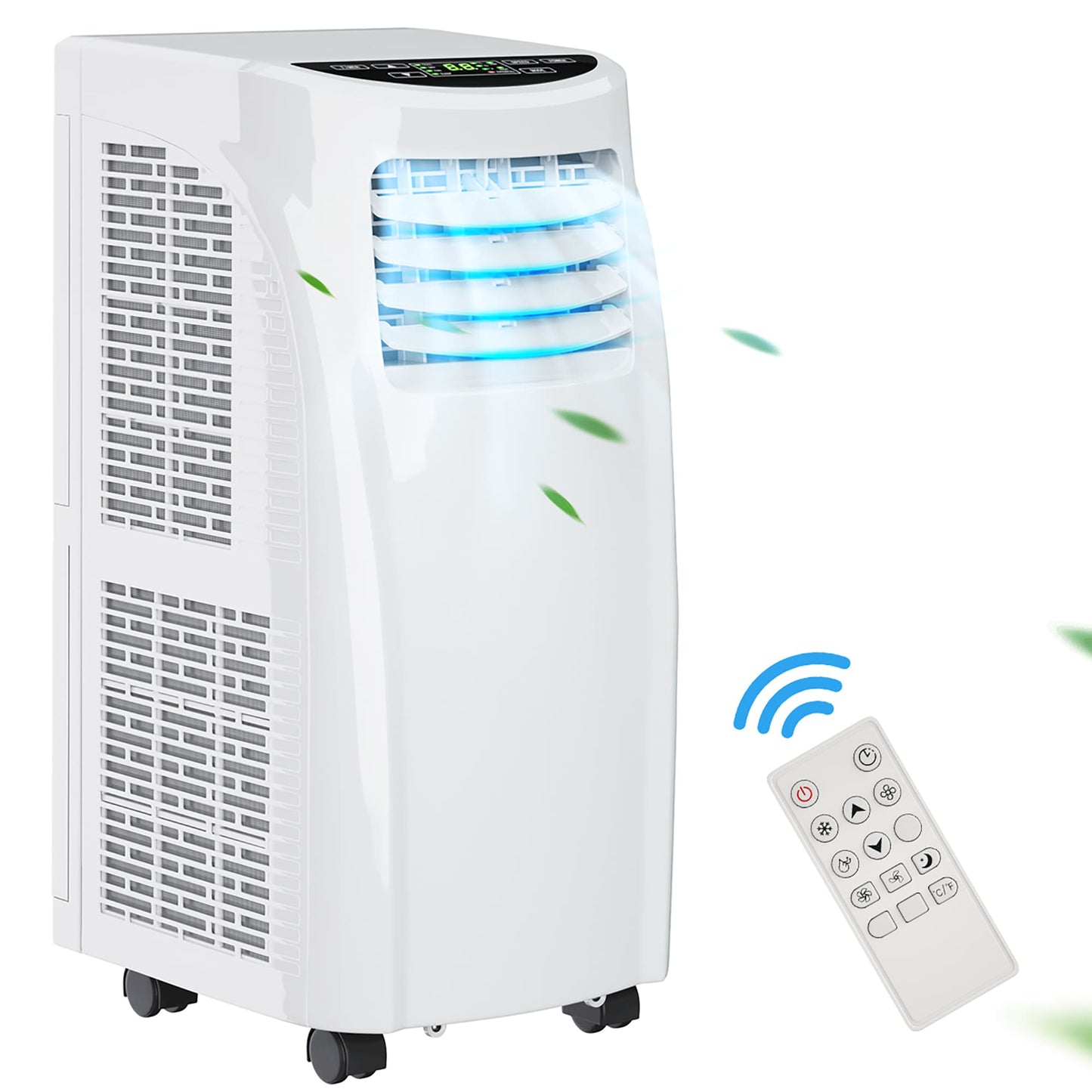 Costway 5200-BTU DOE (110-Volt) White Vented Portable Air Conditioner with Remote Cools 230-sq ft LWS00242