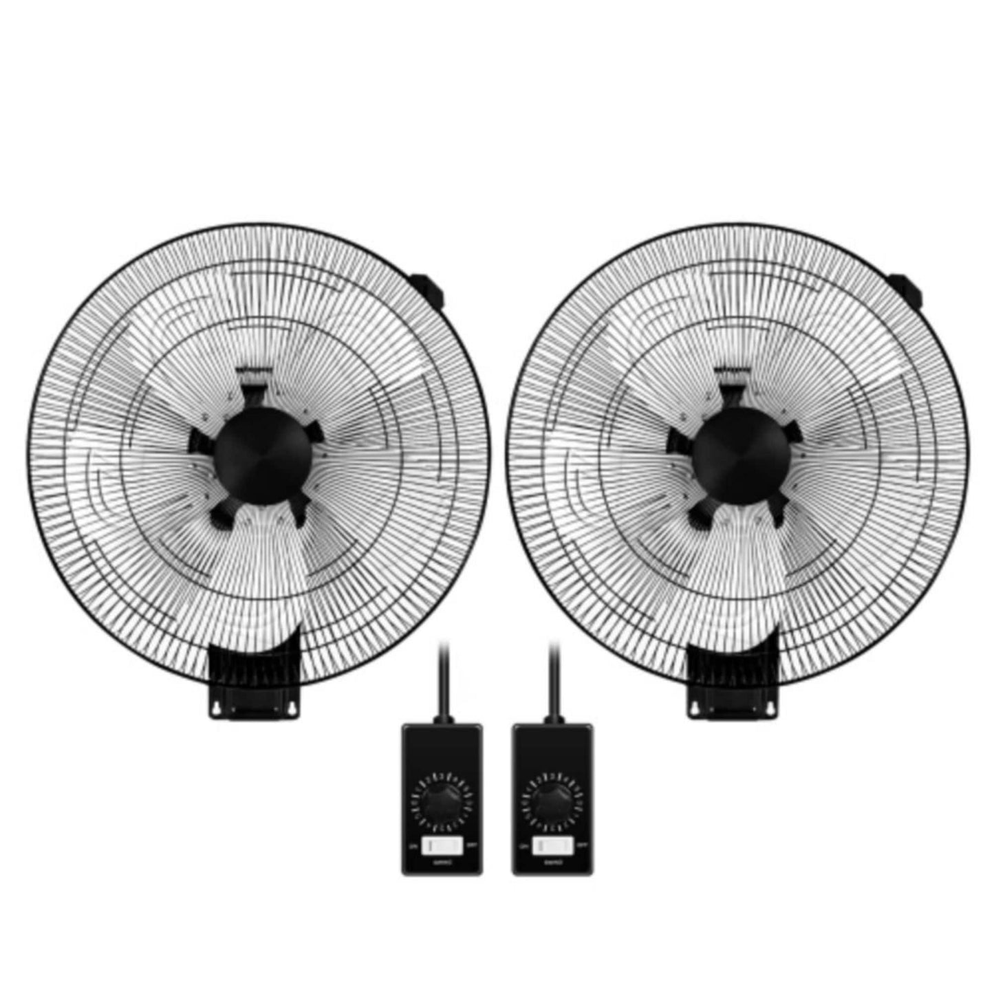 Siavonce 11-in Oscillation Indoor Blue Wall Mounted Fan FZ10452