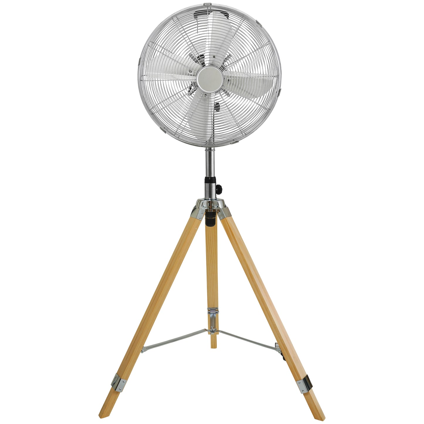 Siavonce 16-in 120-Volt 3-Speed High Velocity Indoor/Outdoor Silver Oscillating Floor Fan FZRO16C