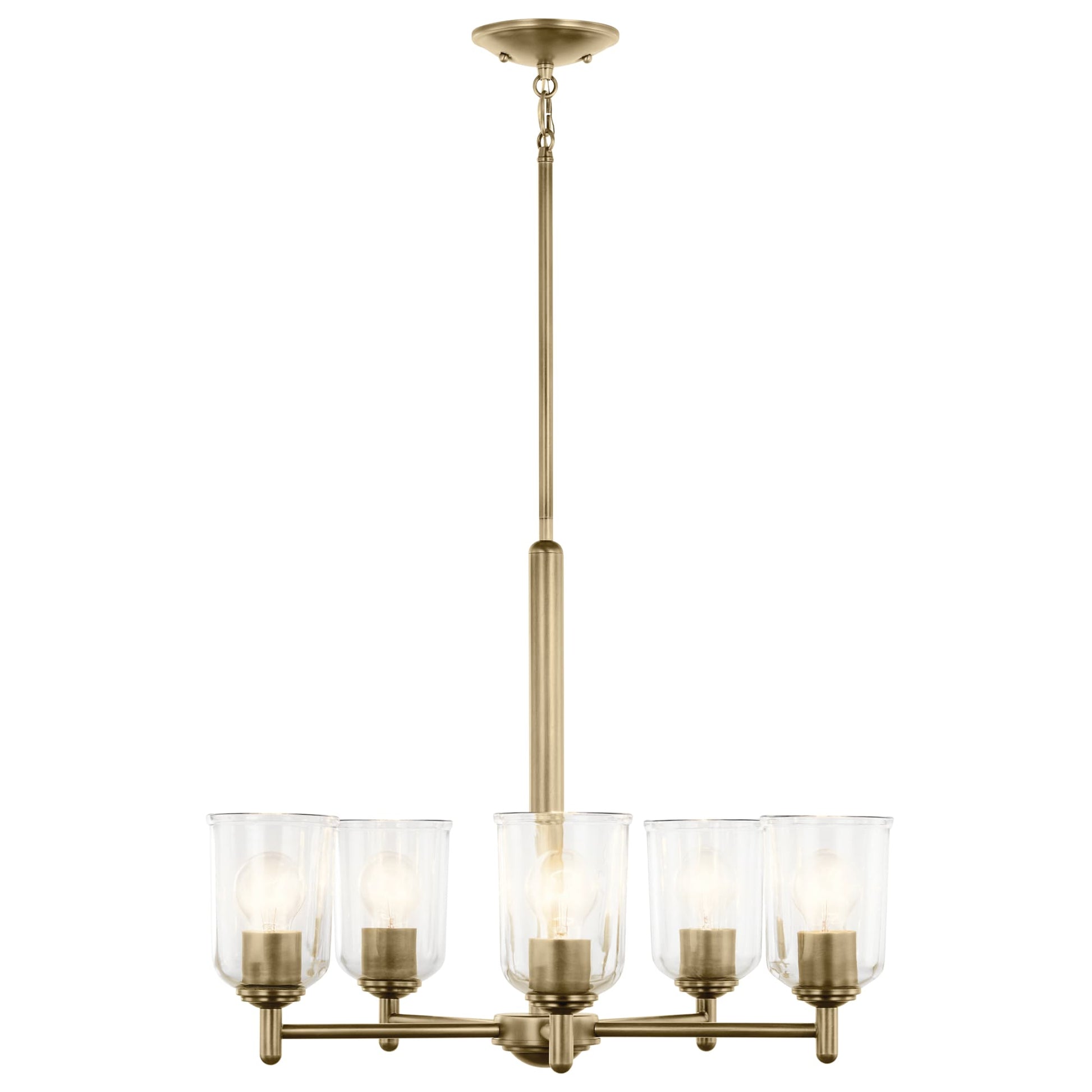 Kichler Shailene 5 -Light Gold Traditional For Use in Bedrooms, Dining Rooms, Foyers, Kitchens, Living Rooms Chandelier 6297453