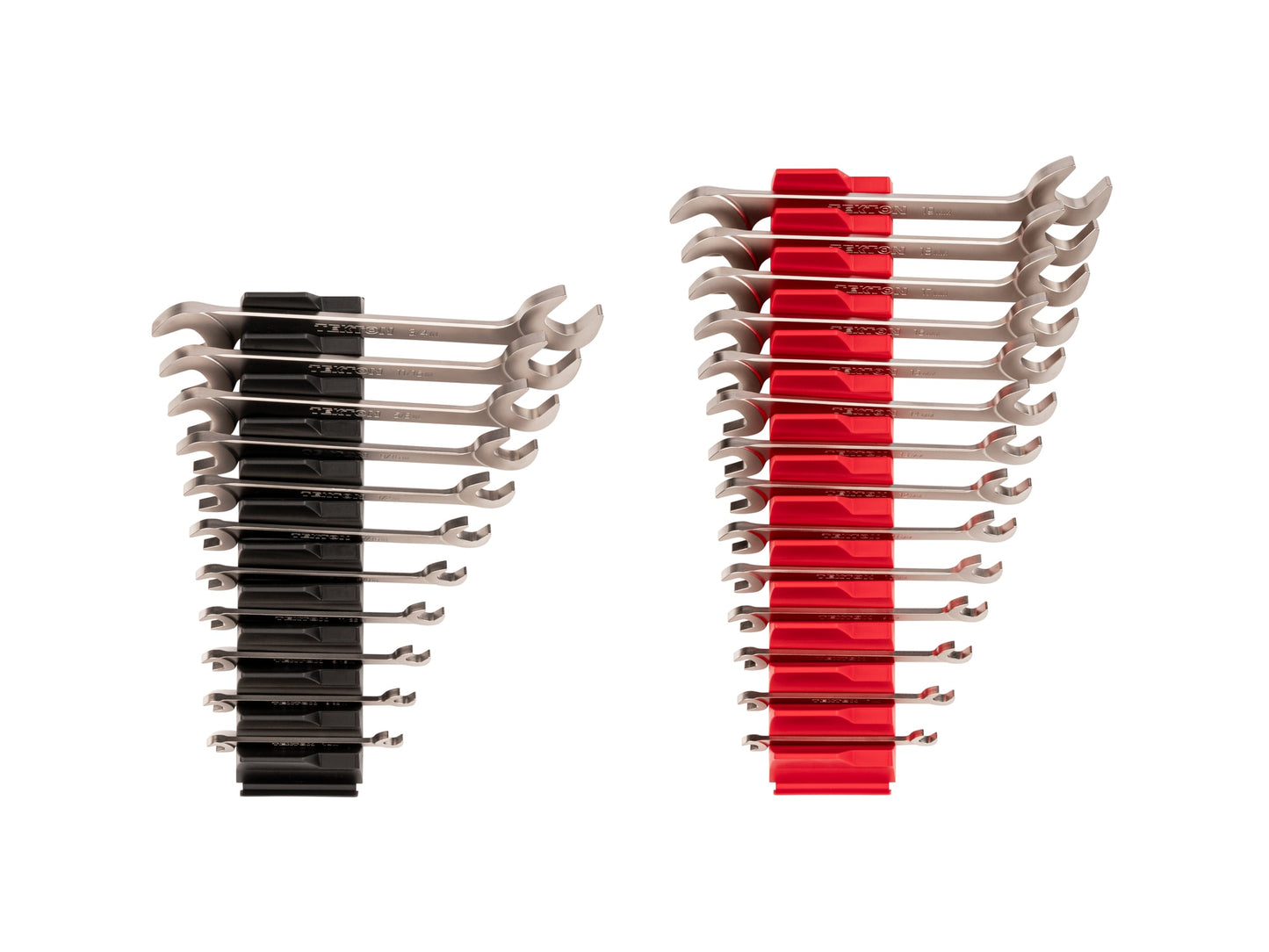TEKTON 25-Piece Set SAE and Metric Angle Open End Wrench Includes Hard Case WAE93501