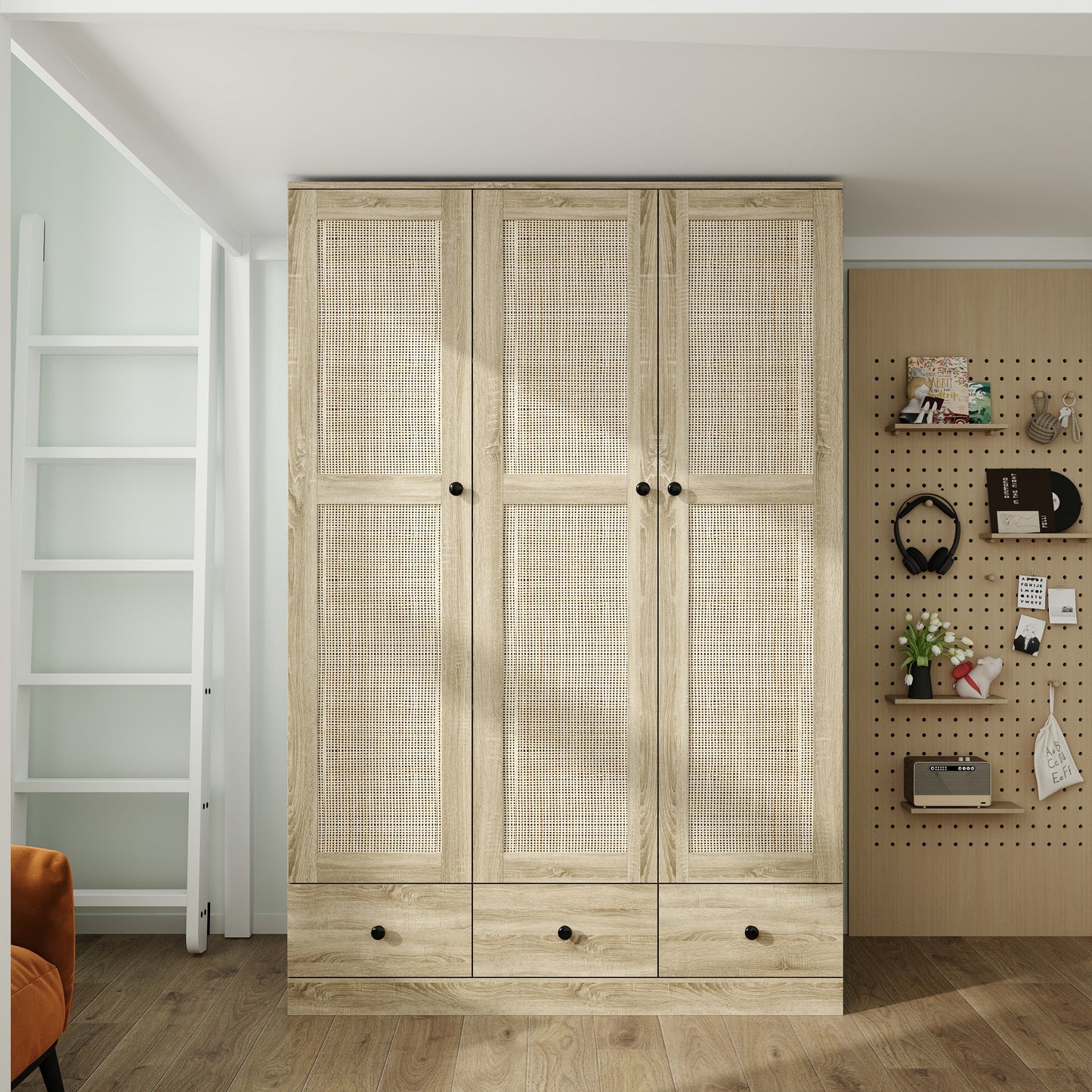 FUFU&GAGA Modern Wardrobe Yellow Armoire