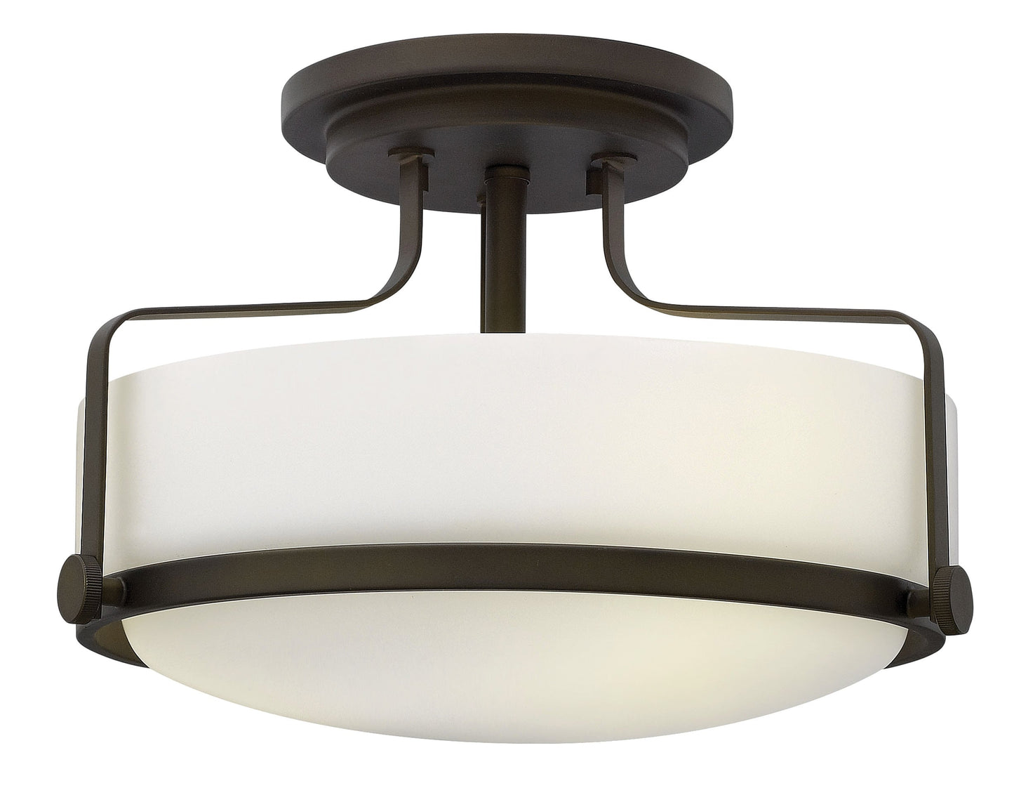 Hinkley Harper 3 -Light 14.5-in Oil rubbed Bronze Semi Flush Mount Light 6588884