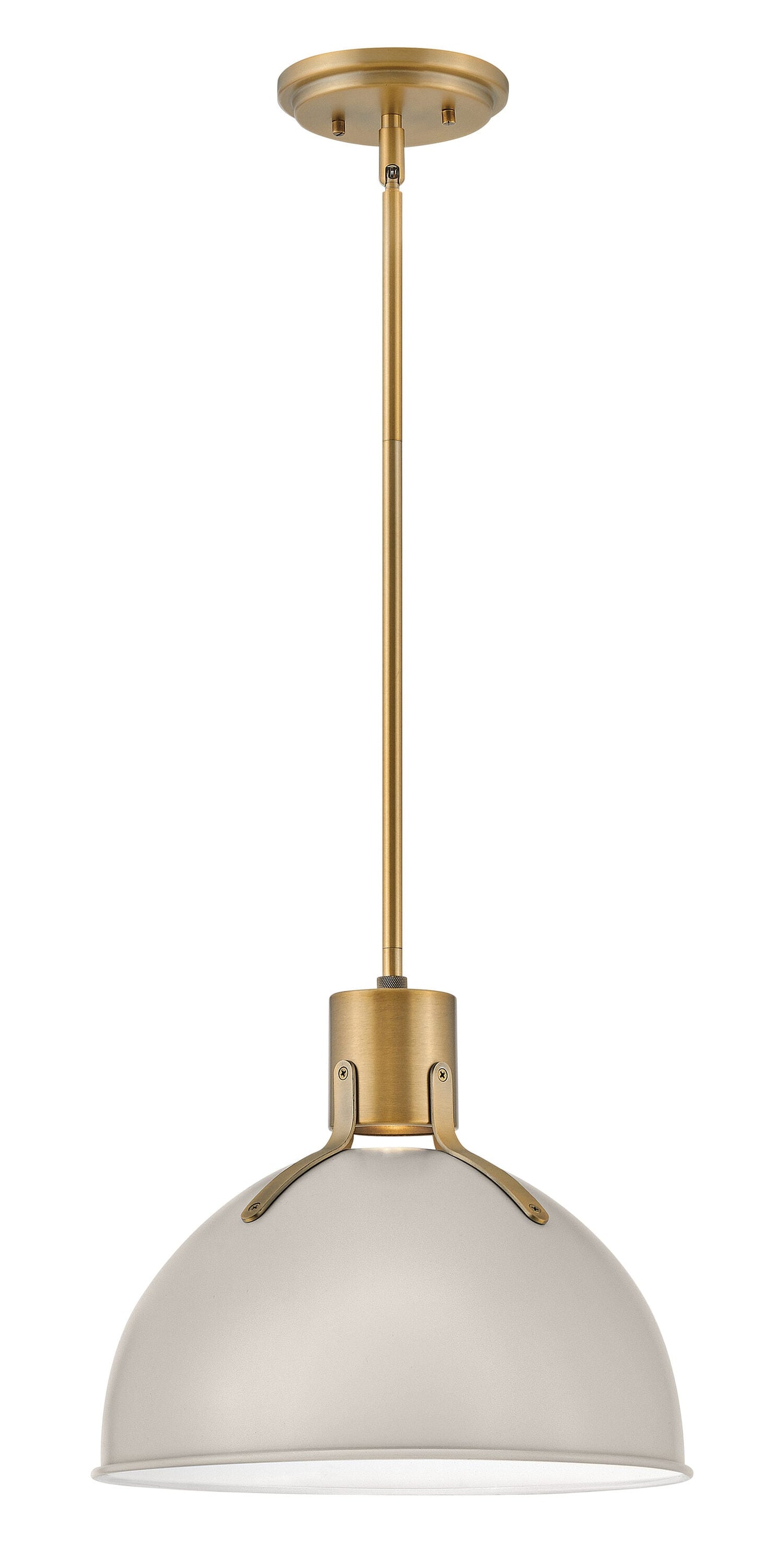 Hinkley Argo Lacquered Brass Modern/contemporary Dome Medium Hanging Pendant light 6588900