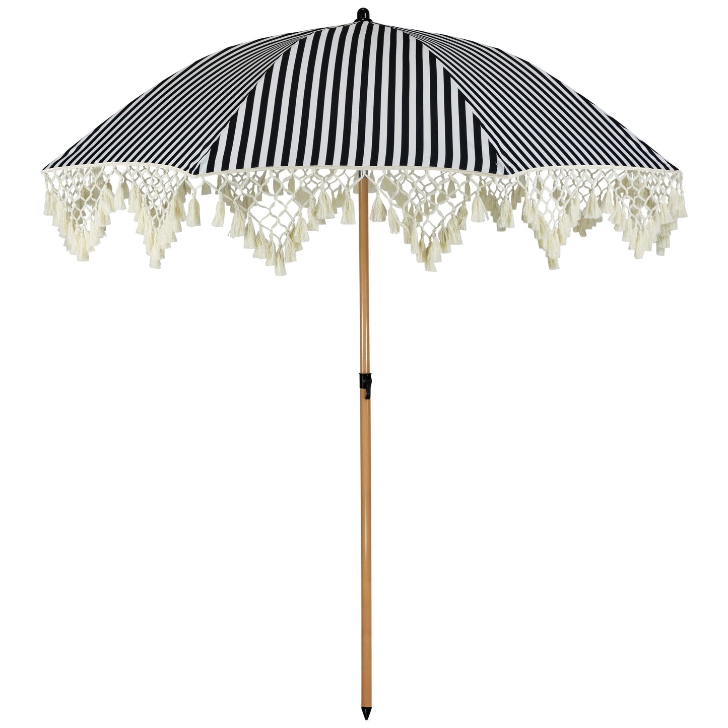Northlight 6.5-Feet Aluminum Black No-tilt Misting Patio Umbrella