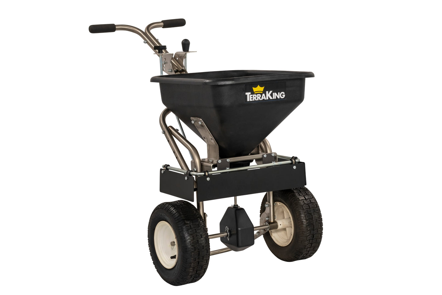 Agri-Fab Broadcast Spreader 70-lb Capacity Compatible with Ice Melt, Salt, Fertilizer, Compatible with Seed