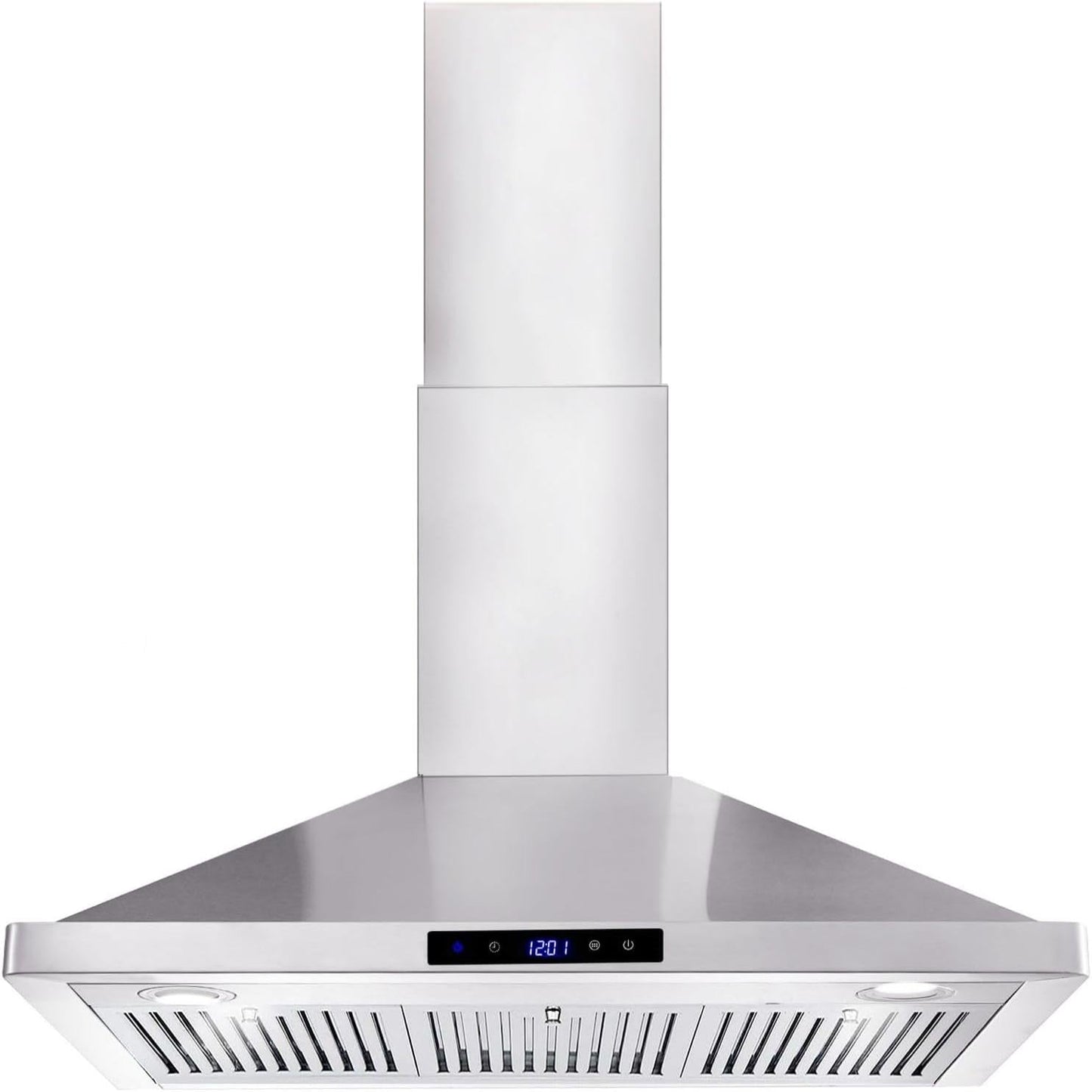 Tieasy 36 inch Convertible 700-CFM Brushed Stainless steel Wall-Mounted Range Hood