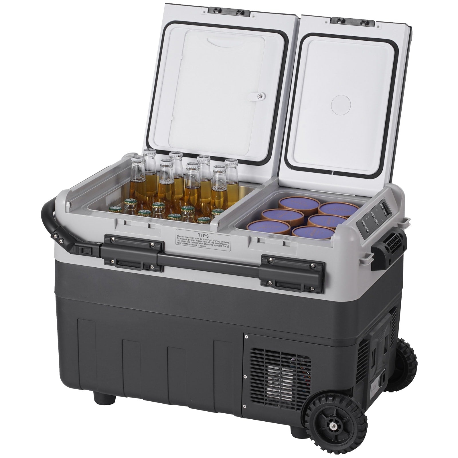 SVOPES Portable Car Refrigerator 1.41-cu ft Frost-free Chest Freezer ( Black )