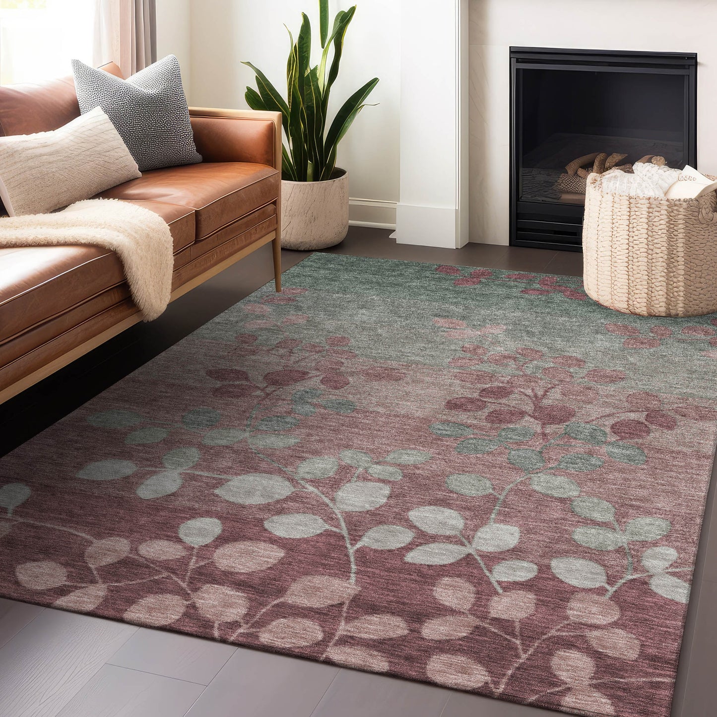 Addison Rugs Chantille ACN1900BL 9 x 12 (ft) Loomed Blush Rectangular Indoor/Outdoor Machine washable Pet Friendly Area rug