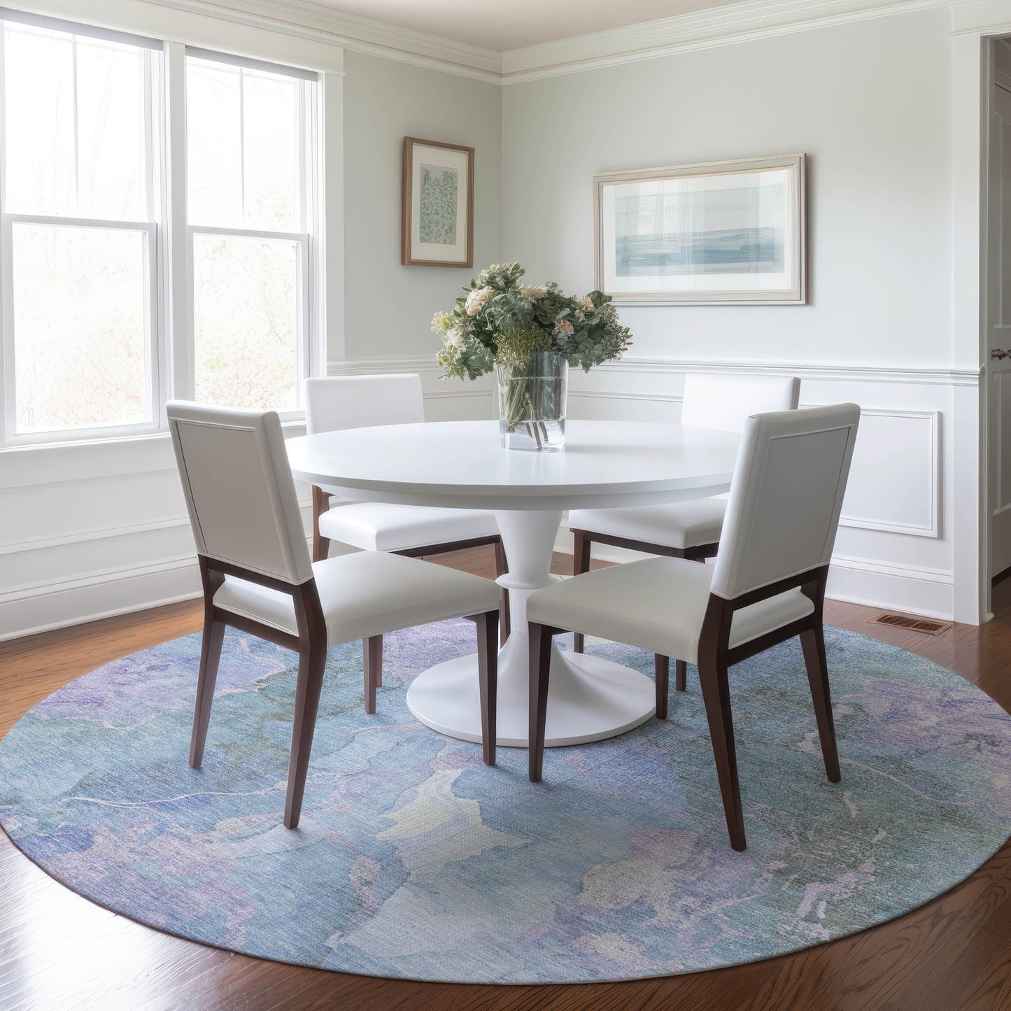 Addison Rugs Chantille ACN1785LV 8 x 8 (ft) Loomed Lavender Round Indoor/Outdoor Machine washable Pet Friendly Area rug