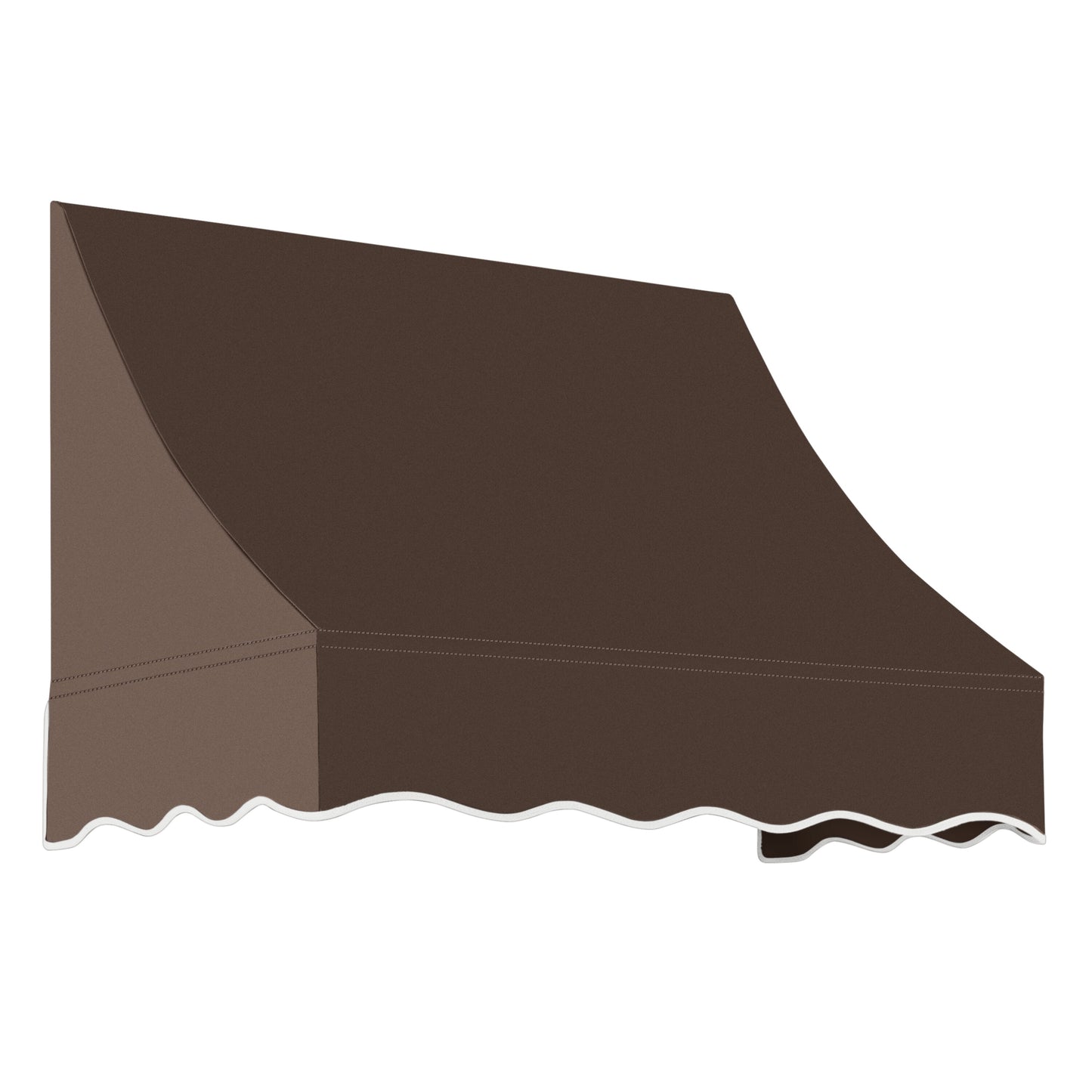 Awntech Nantucket 52.5-in Wide x 24-in Projection x 31-in Height Fabric Brown Solid Fixed Window/Door Awning
