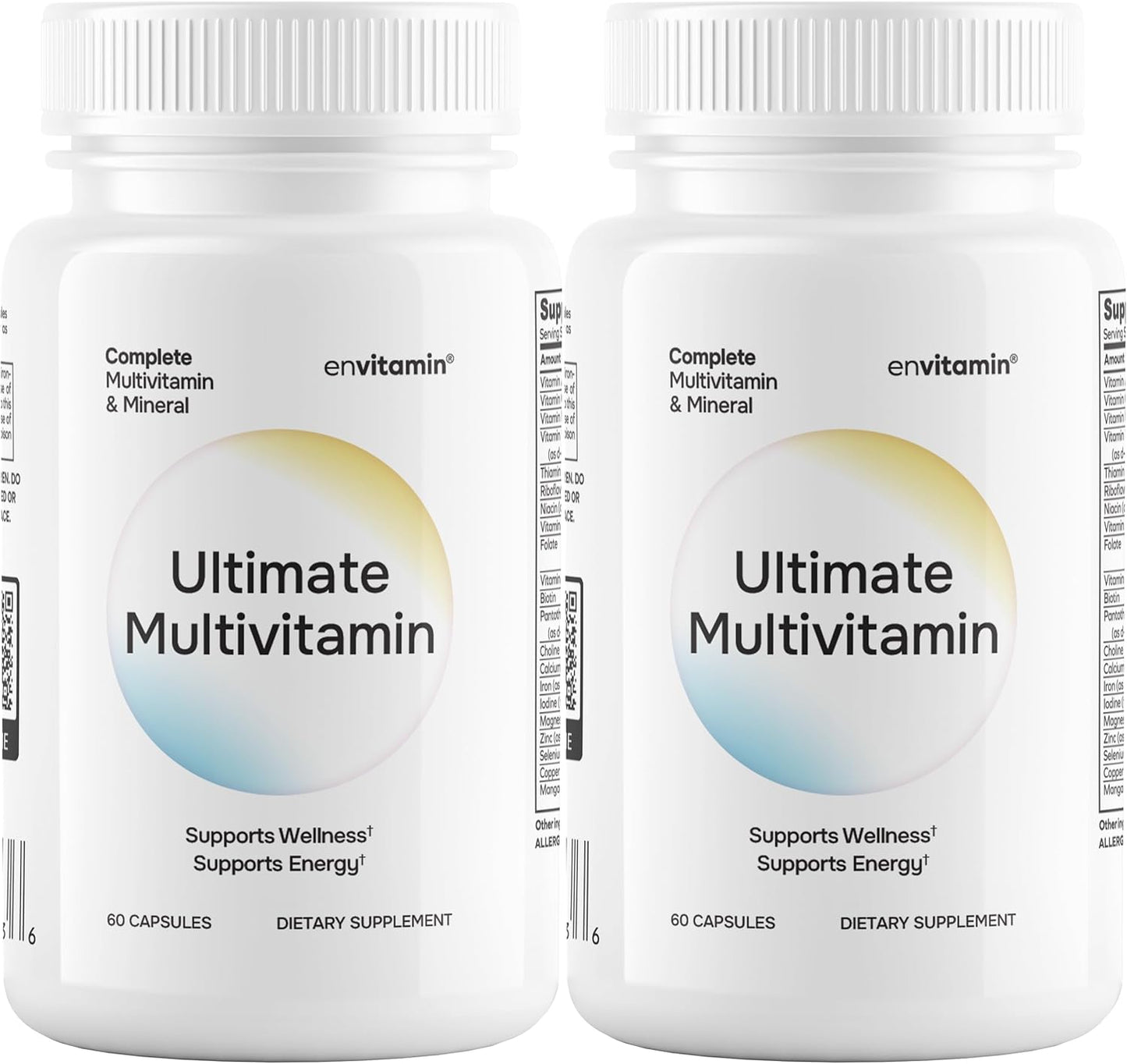 envitamin Ultimate Multivitamin Multimineral and Superfood with 42 Fruit and Vegetable Blend, 60 Count (Ultimate 2 Pack)