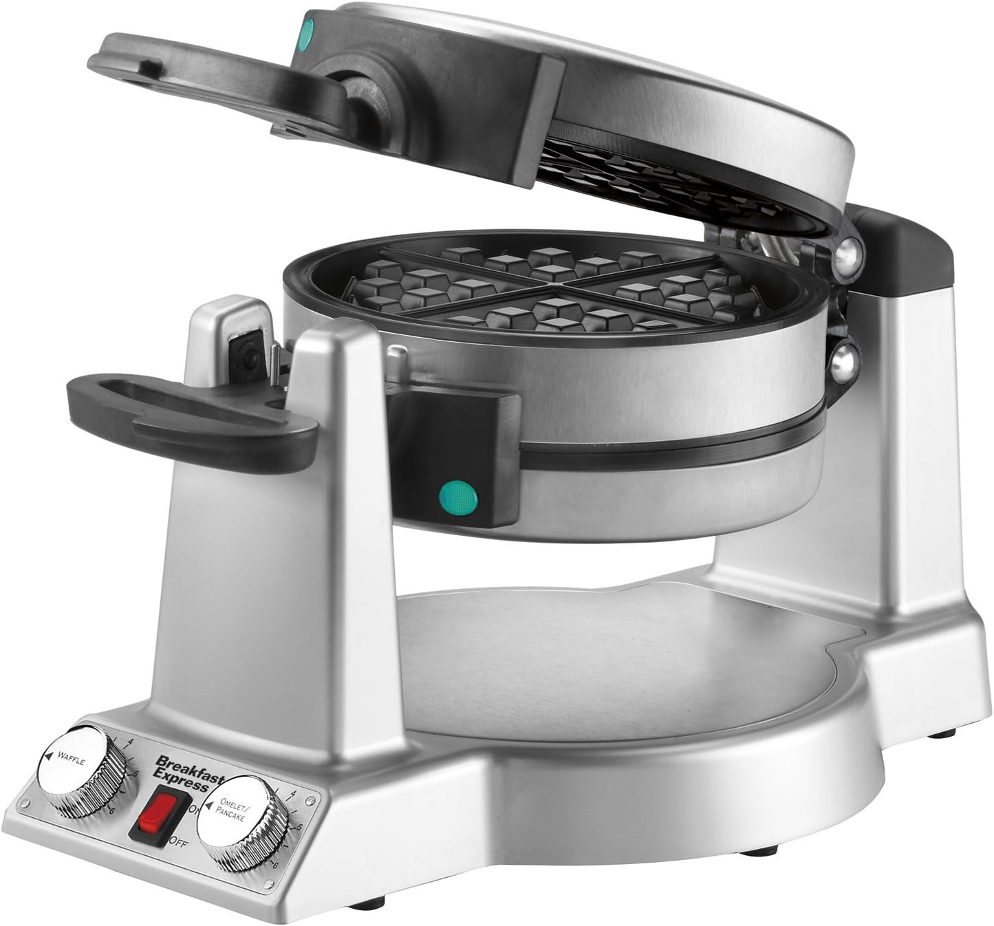Waring WMR300 Belgian Waffle & Omelet Maker, Brushed Stainless Steel