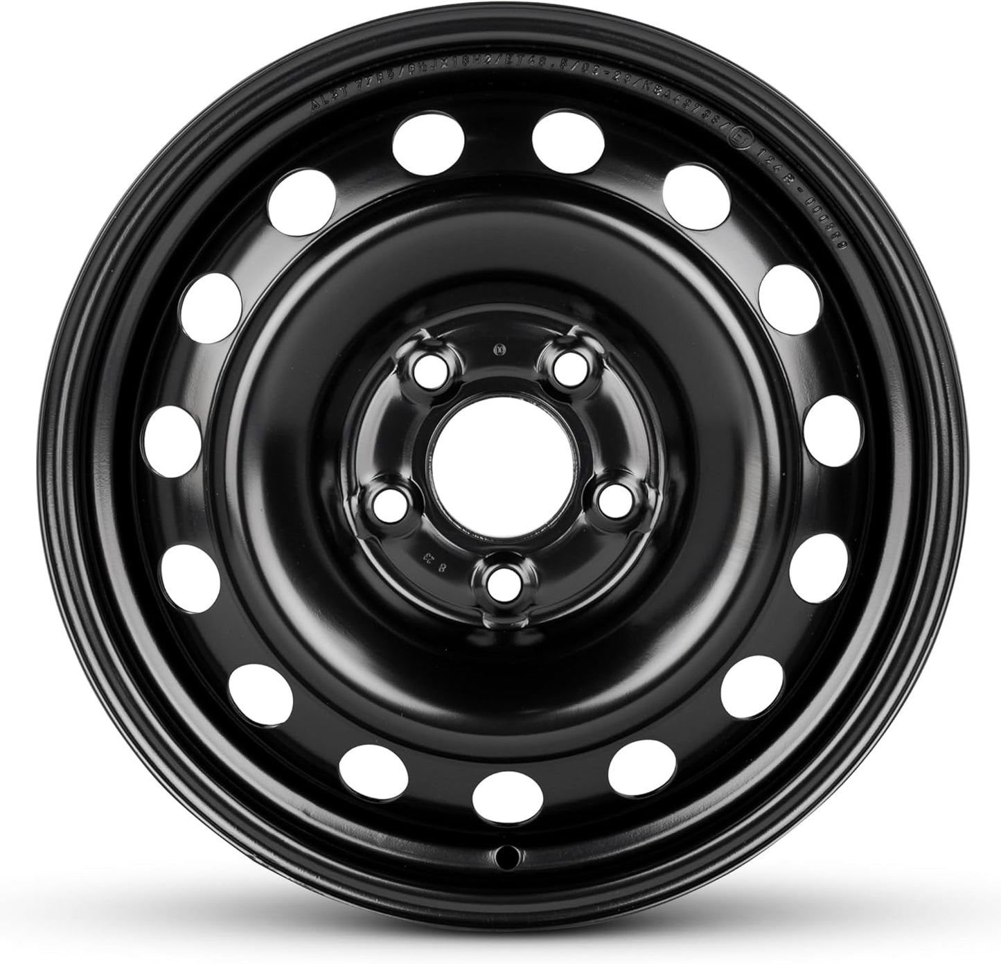 For 2004-2020 Hyundai Sonata 16 Inch Black Painted Steel Rim - OE Direct Replacement - Road Ready Car Wheel