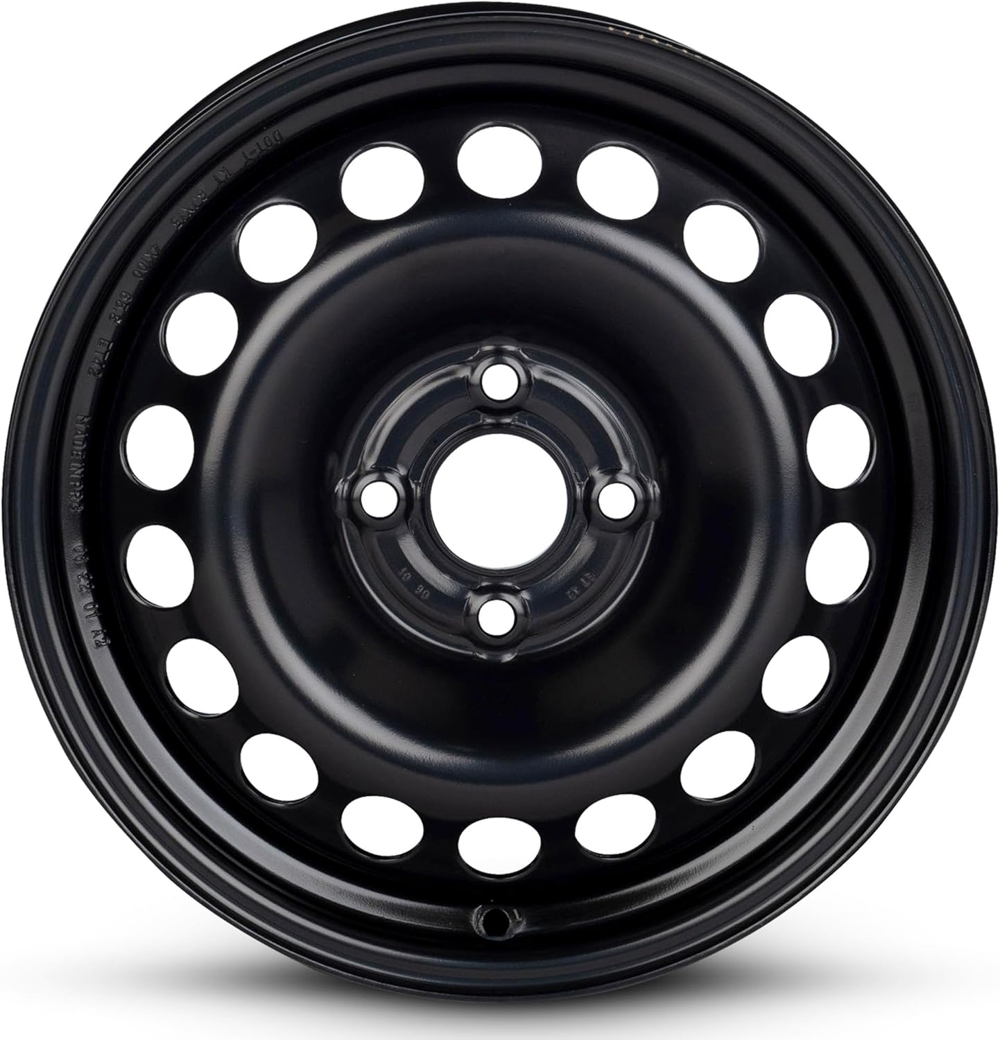 For 2009-2011 Chevrolet Aveo 15 Inch Painted Black Rim - OE Direct Replacement - Road Ready Car Wheel