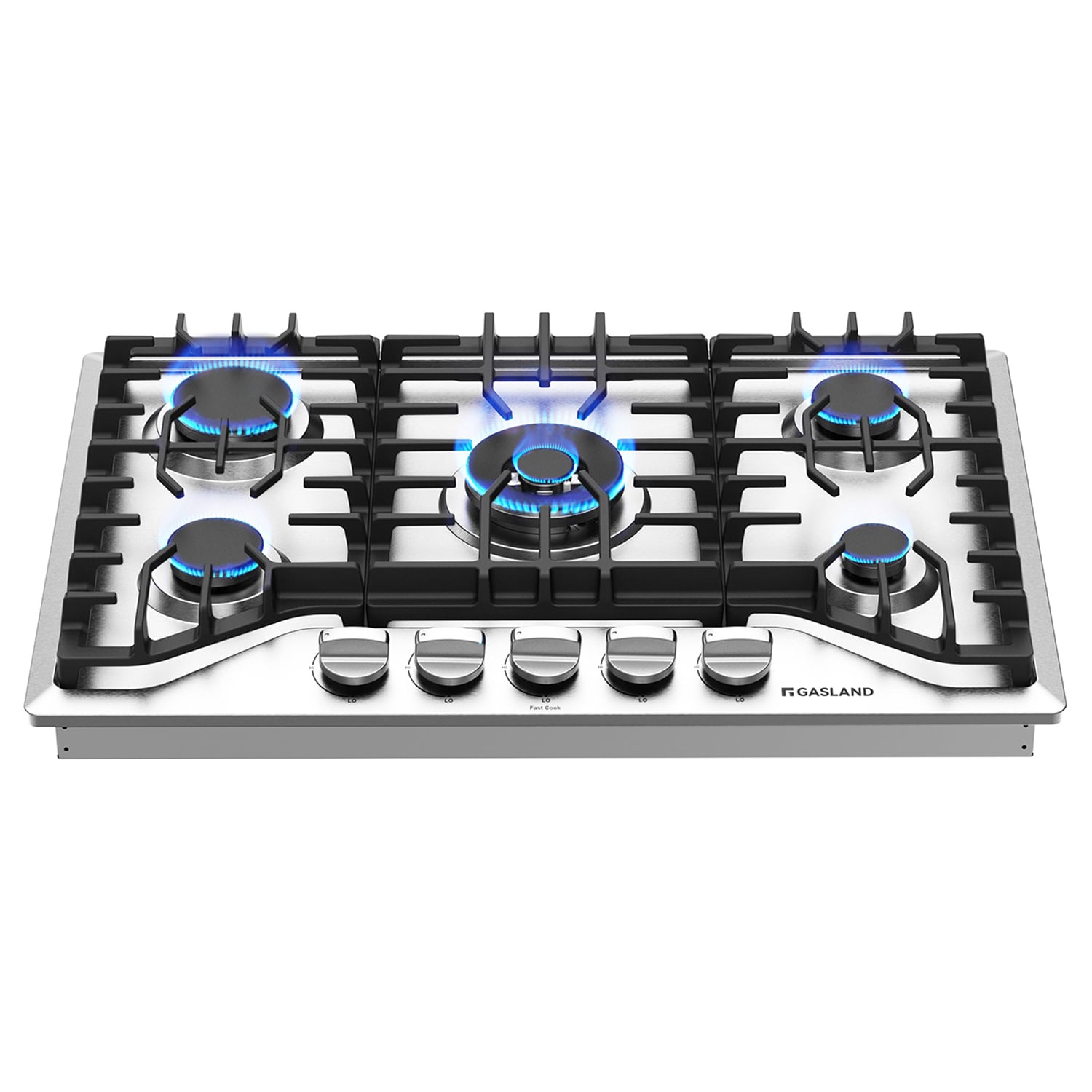 GASLAND Gas Stovetop 30-in 5 burners Stainless steel Gas Cooktop