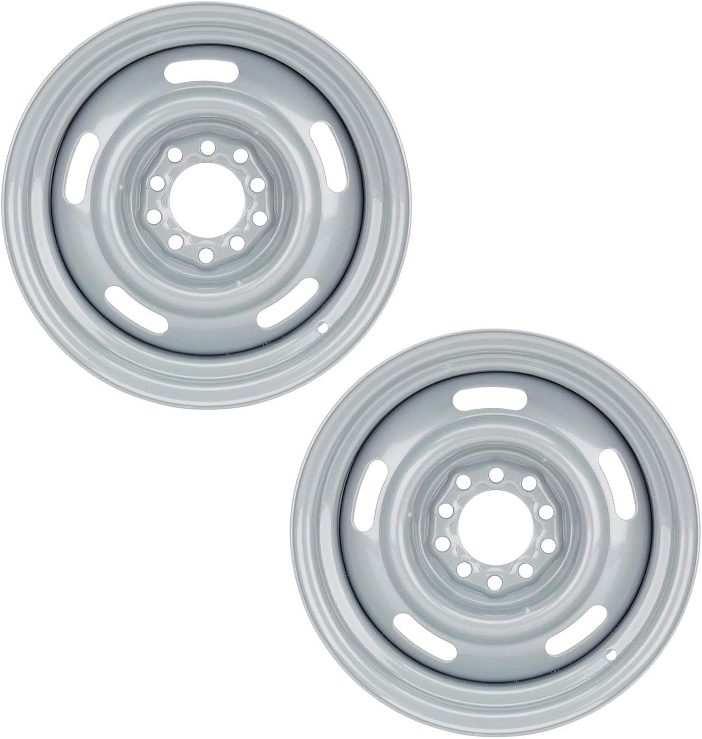 GM Dual Pattern Rally Wheel Set, 15x5, 4.5 Inch-4.75 Inch