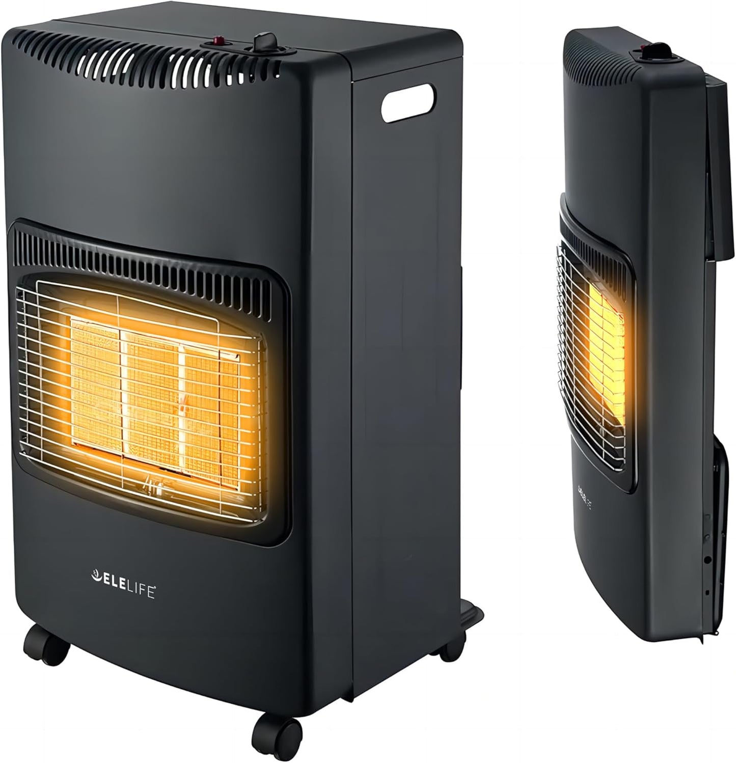 Propane Heater 18000 BTU With ODS & Tip-over Protection, Outdoor Heater for Patio, Garage, Camping, Shop - Heating Up to 450 Sq. Ft, Regulator & Hose Included (Foldable)
