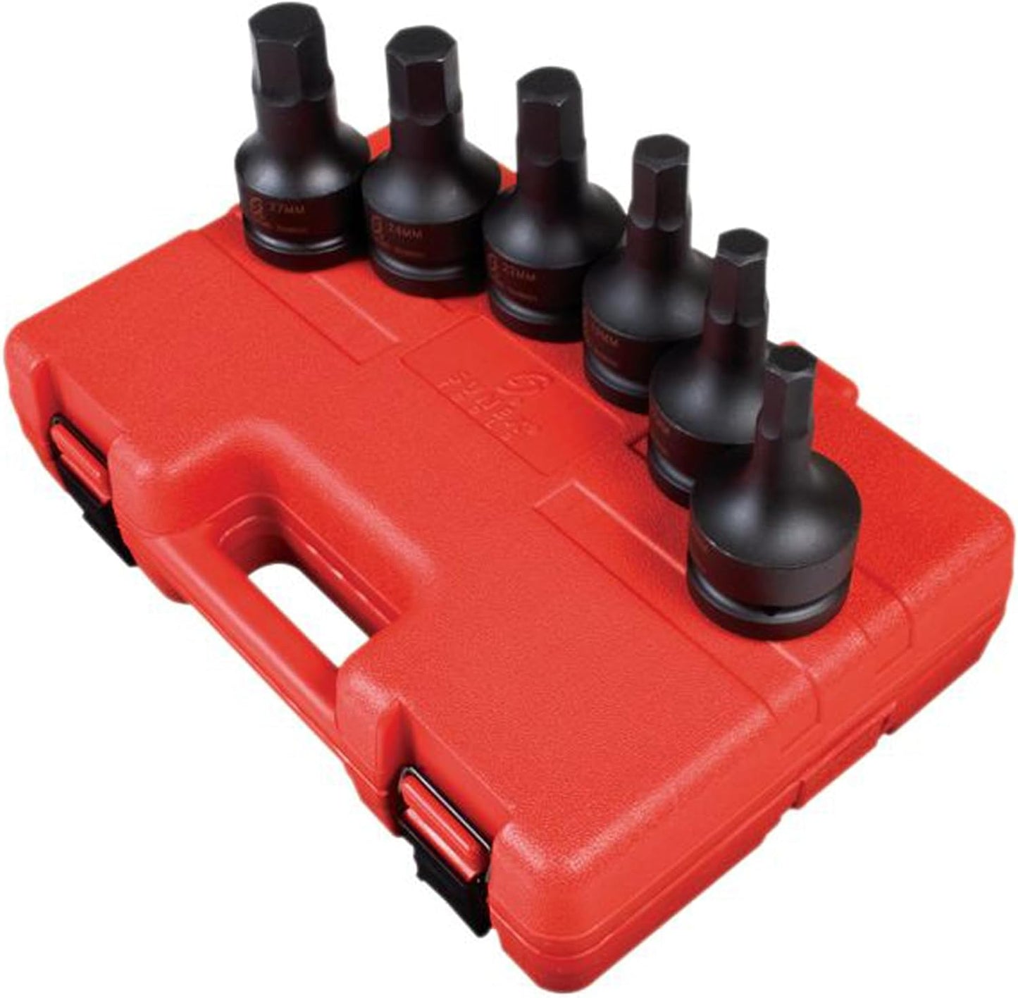 Sunex 5607 1-Inch Drive Metric Hex Driver Set, 6 piece