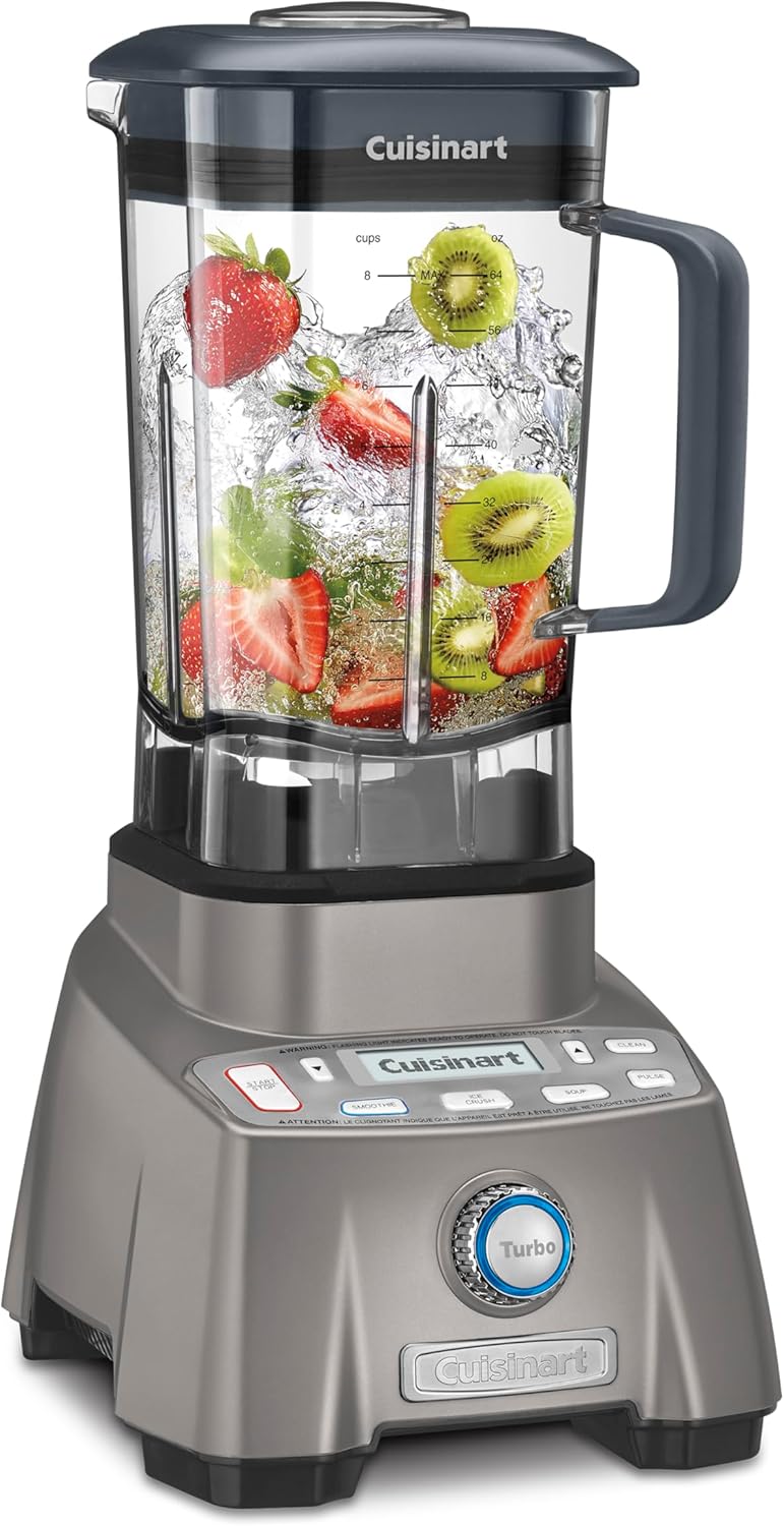 Cuisinart Blender for Shakes, Smoothies & More, 3.5 Peak Hurricane Pro Blender, Gunmetal, CBT-2000P1