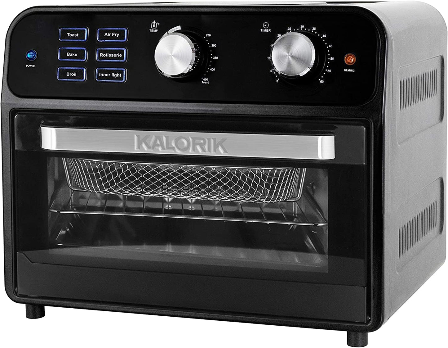 Kalorik AFO 46110 BK 22 Quart Digital Air Fryer Toaster Oven, Black