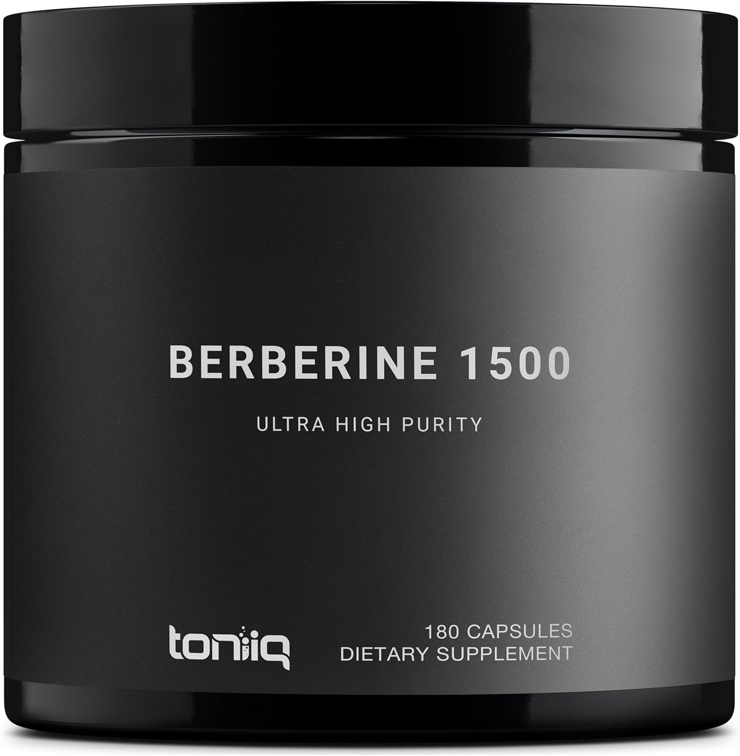 Toniiq Ultra High Strength Berberine 1500mg from The Himalayas Berberine Supplement - 97% Highly Purified and Bioavailable -Wild Harvested-Concentrated Formula HCL -3 Caps Serving-180 Veggie Caps