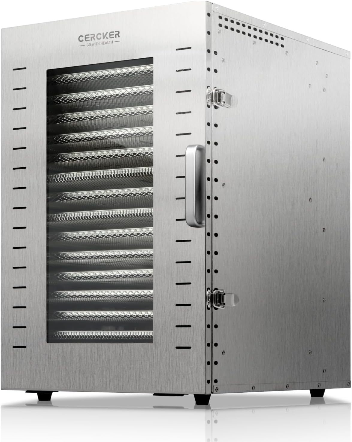 Commercial Food-Dehydrator Machine 16 Trays, 27.28ft² Large Meat-Dehydrator for Food Dryer 70ºF-190ºF,Stainless Steel Fruit Dryer for Jerky, Beef, Herbs