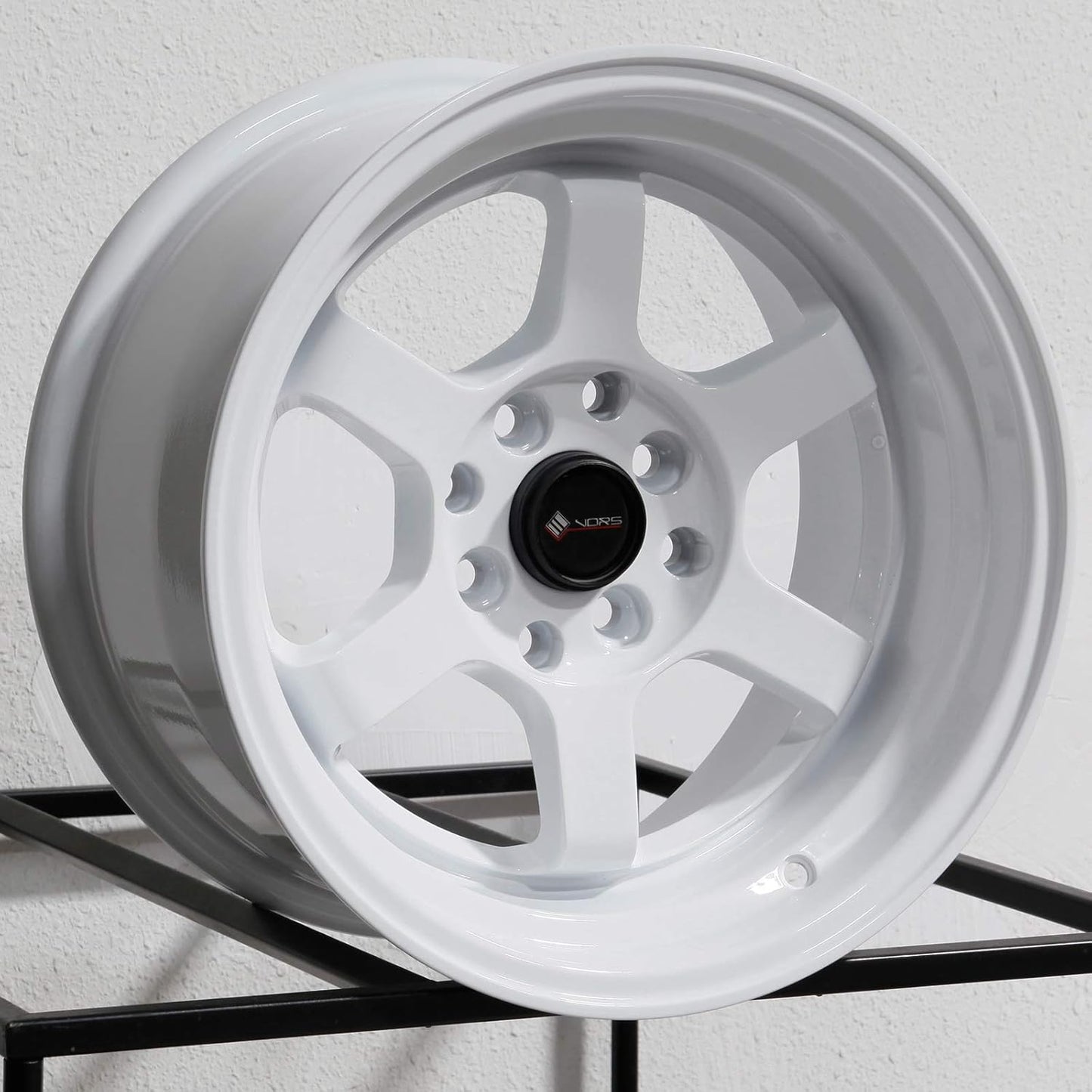 15x8 Vors TR7 4x100/4x114.3 0 White Wheel Rim 73.1