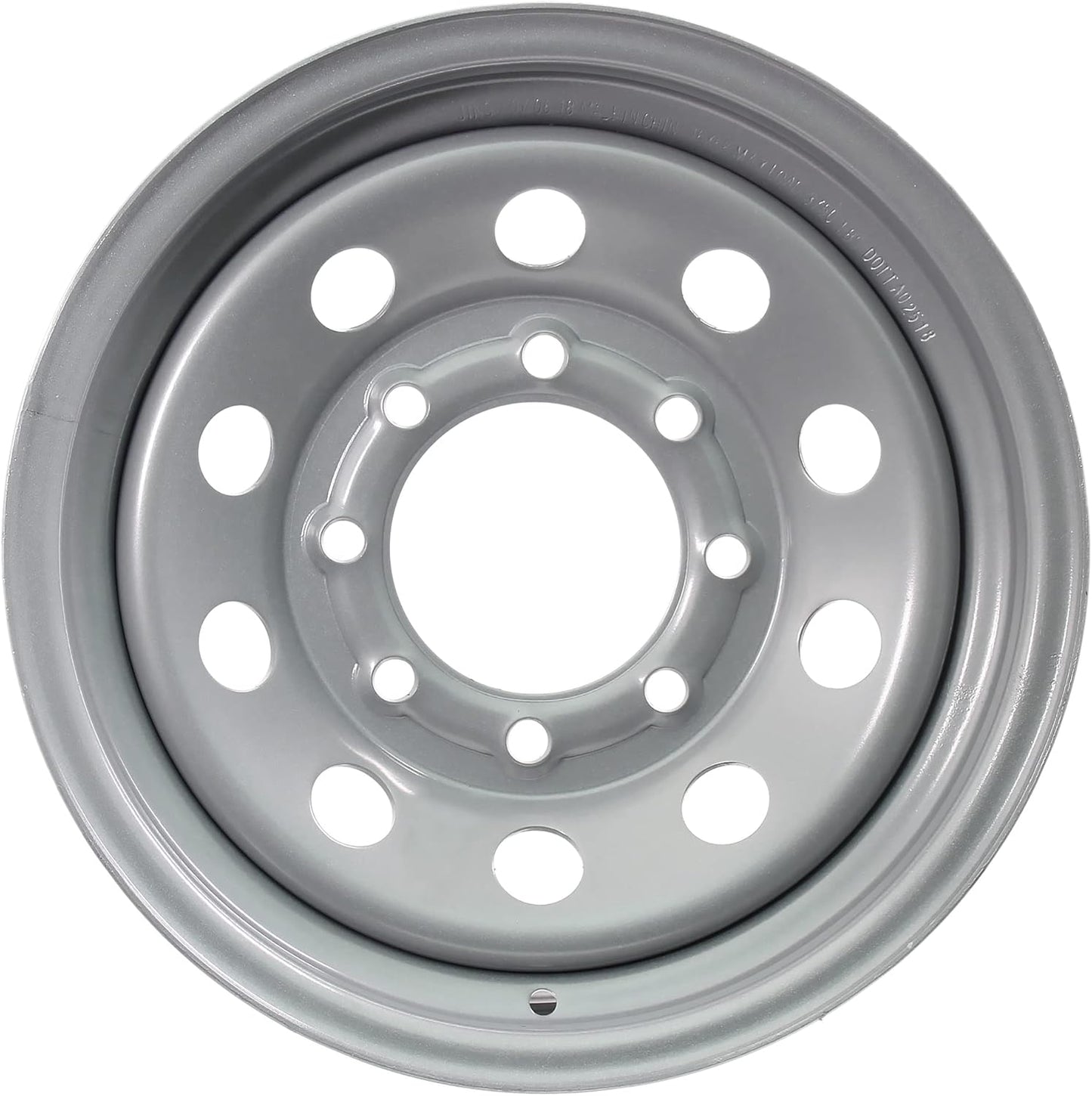 eCustomrim Equipment Trailer Rim Wheel 16" 16X6 8 Hole Bolt Lug Silver Grey Modular