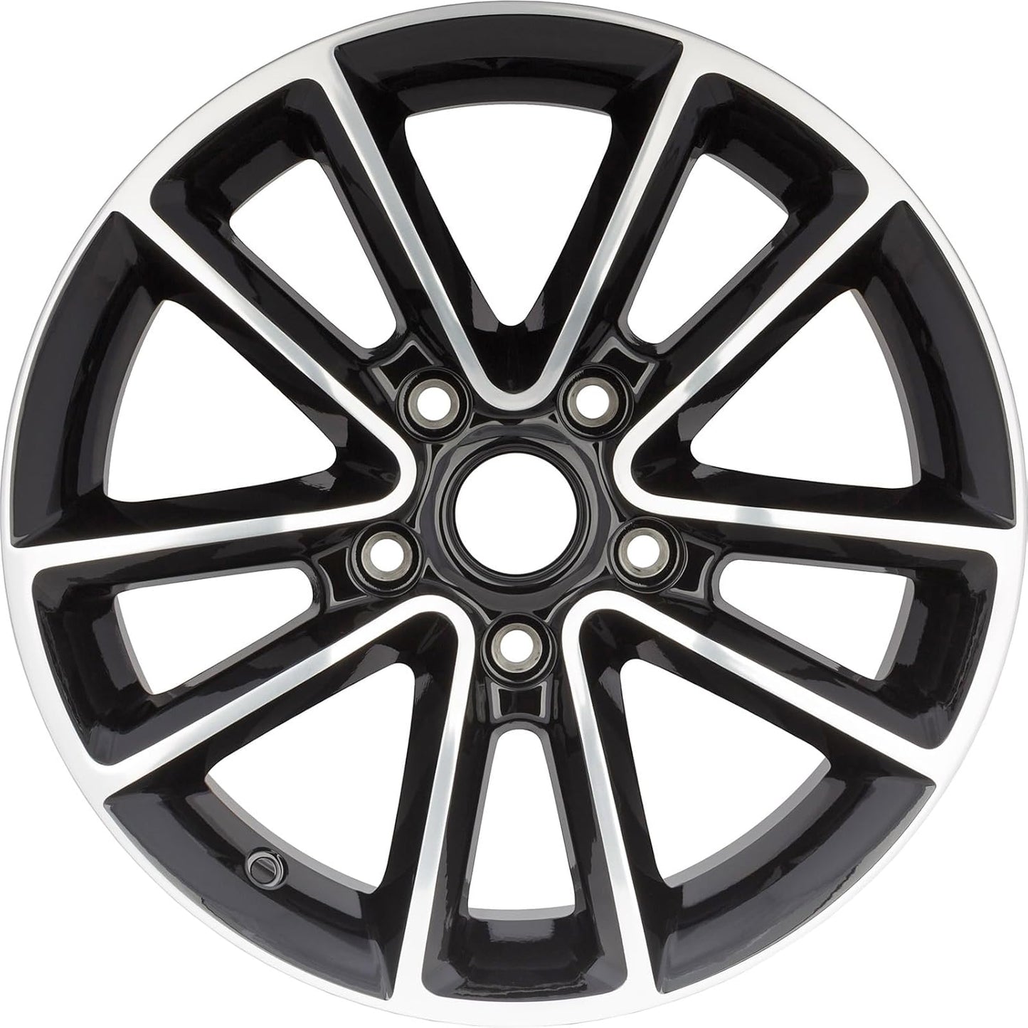 New 17-Inch Polished Black Aluminum Alloy Wheel Rim Fits Dodge Journey 2017-2019 and Caravan 2014-2019