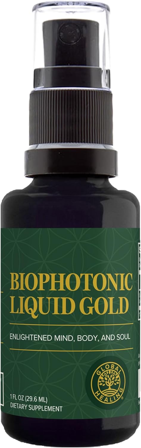 Global Healing Center - Biophotonic Liquid Gold Supplement Spray - 1 Fl Oz