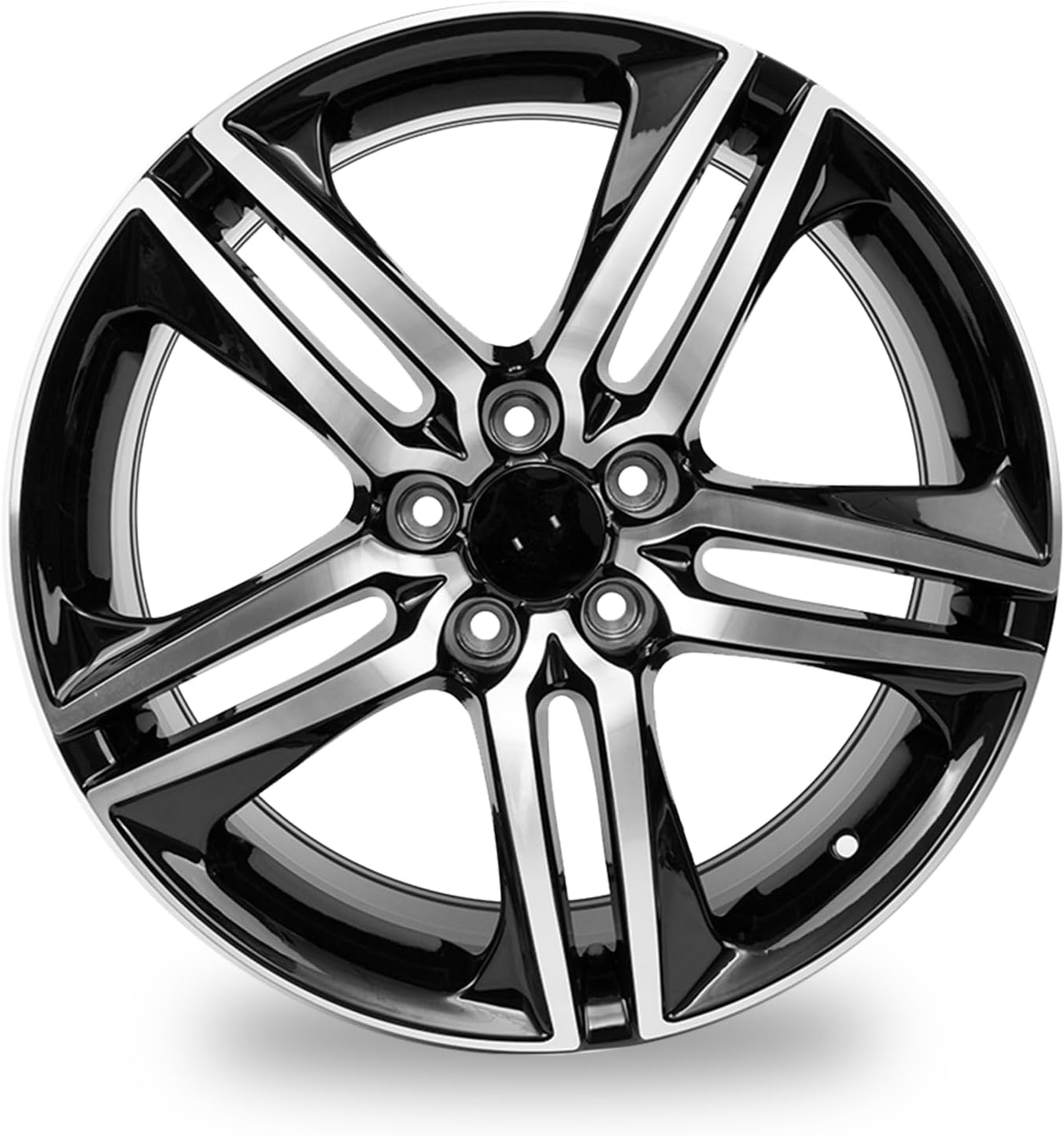 19" New 19x8 in Alloy Wheel for Honda accord 2016 2017 machined black OEM Design Replacement Rim(one pack)