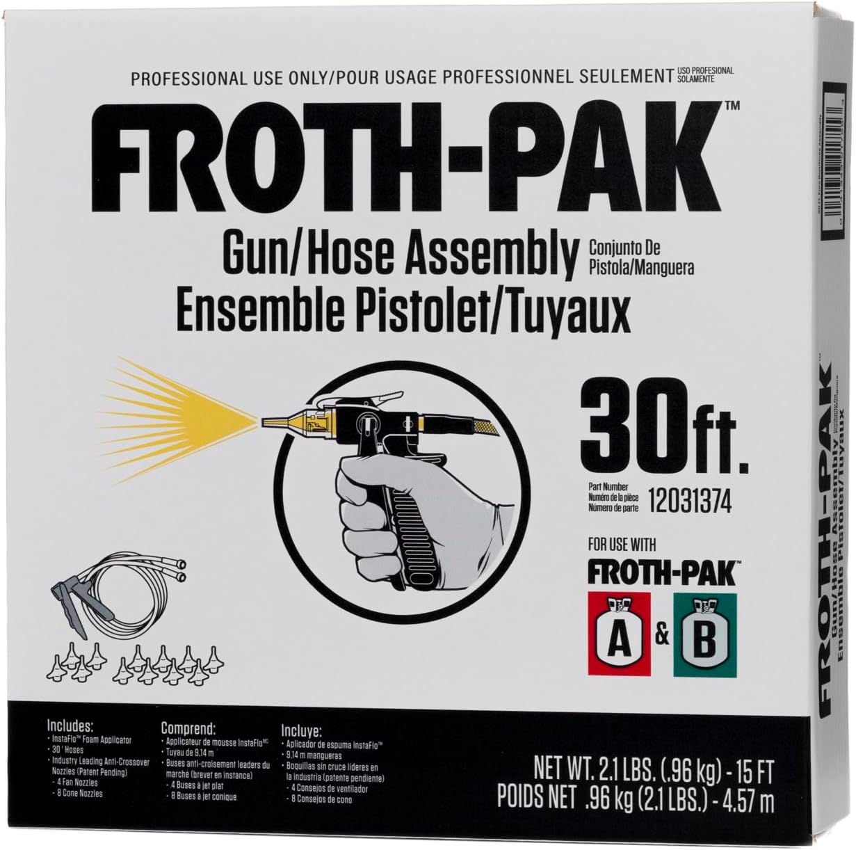 Froth-Pak 30' Spray Foam Gun Hose Assembly