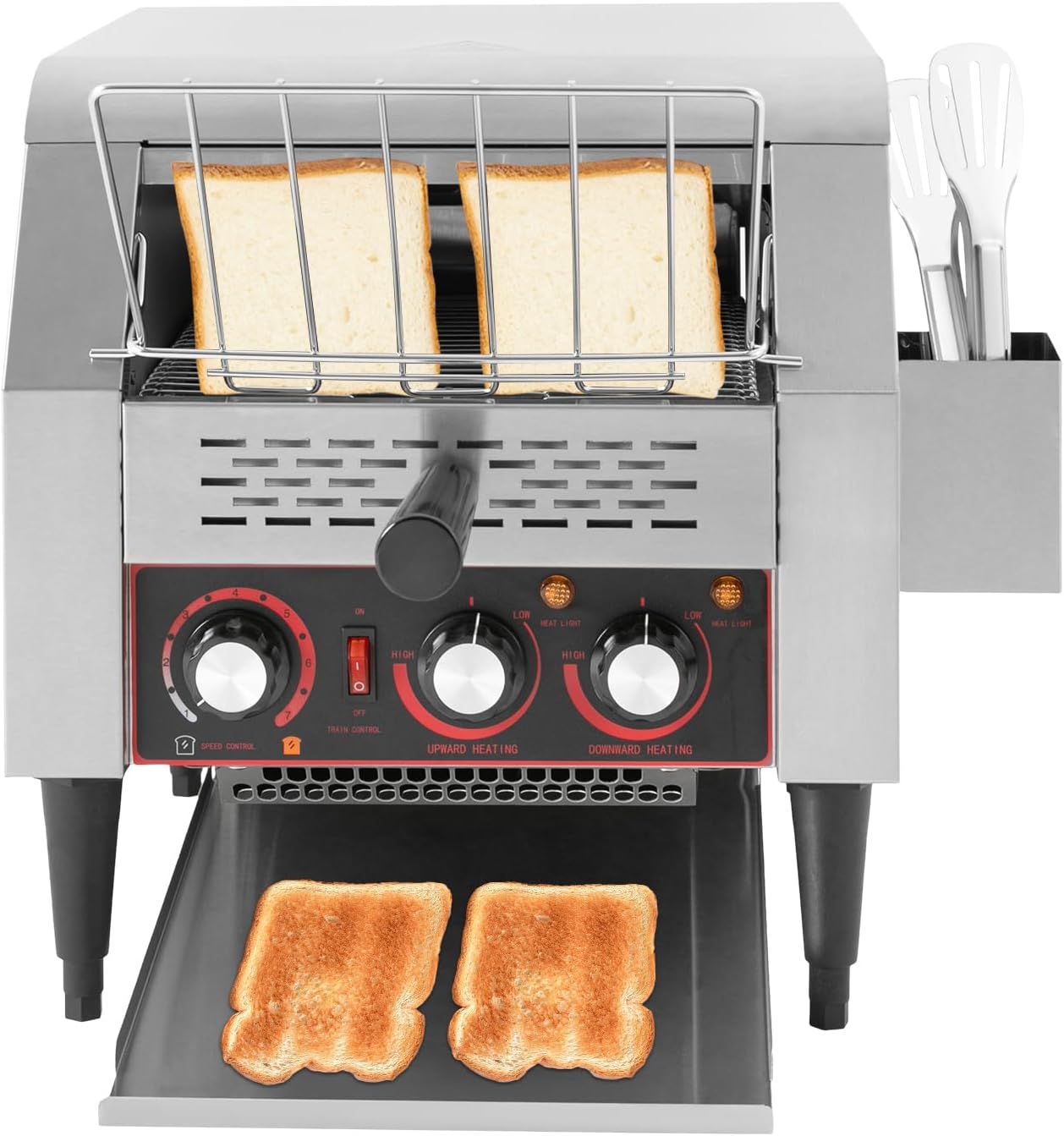 Commercial Toaster 300Slices/Hour Opening Heavy Duty Commercial Toaster,Restaurant Toaster for Cafes,Buffets, Restaurants and Coffee shops-110V,1900W