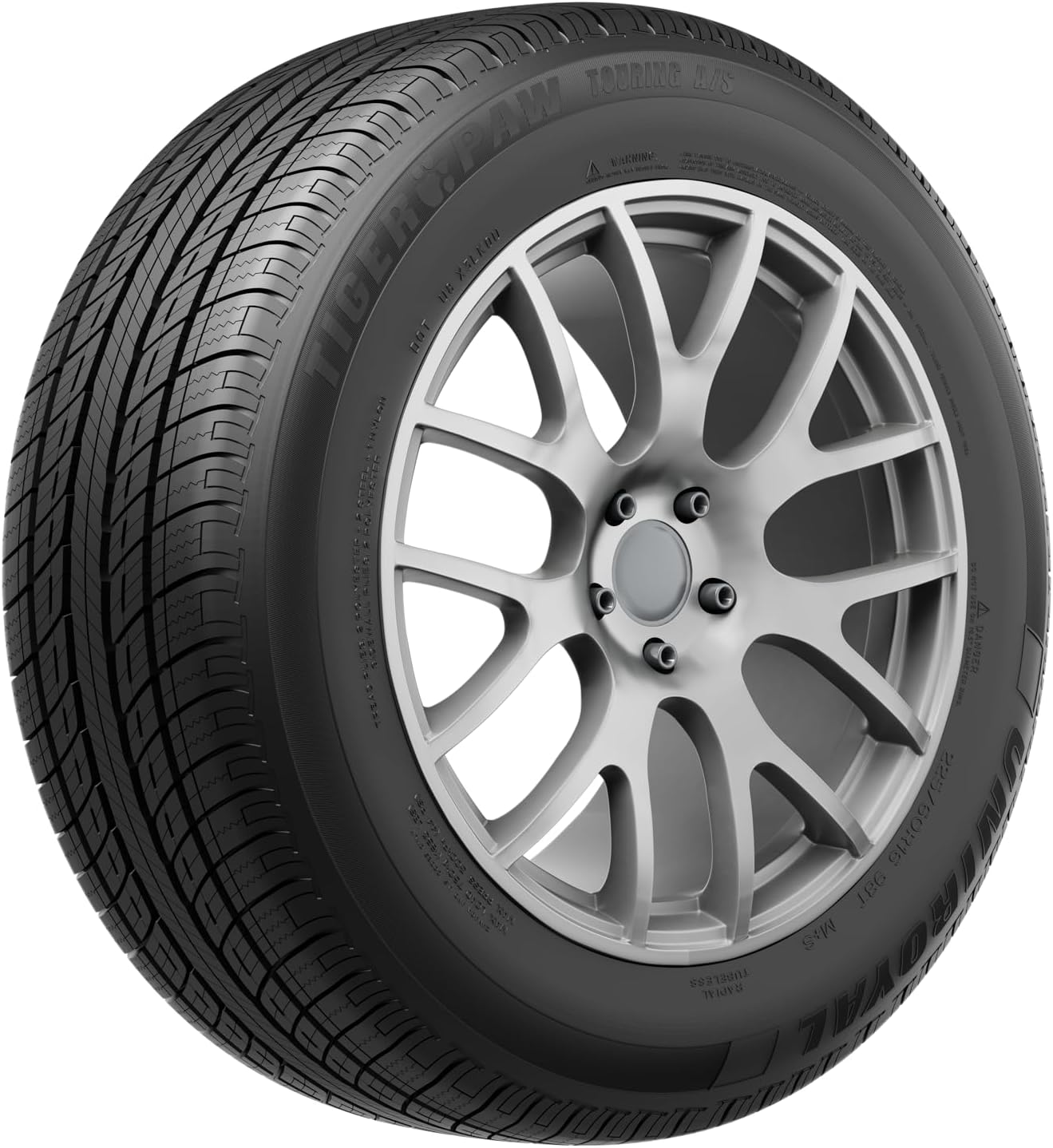 Uniroyal Tiger Paw Touring A/S All Season Car Tire for Passenger Cars and Minivans - 225/50R18 95H