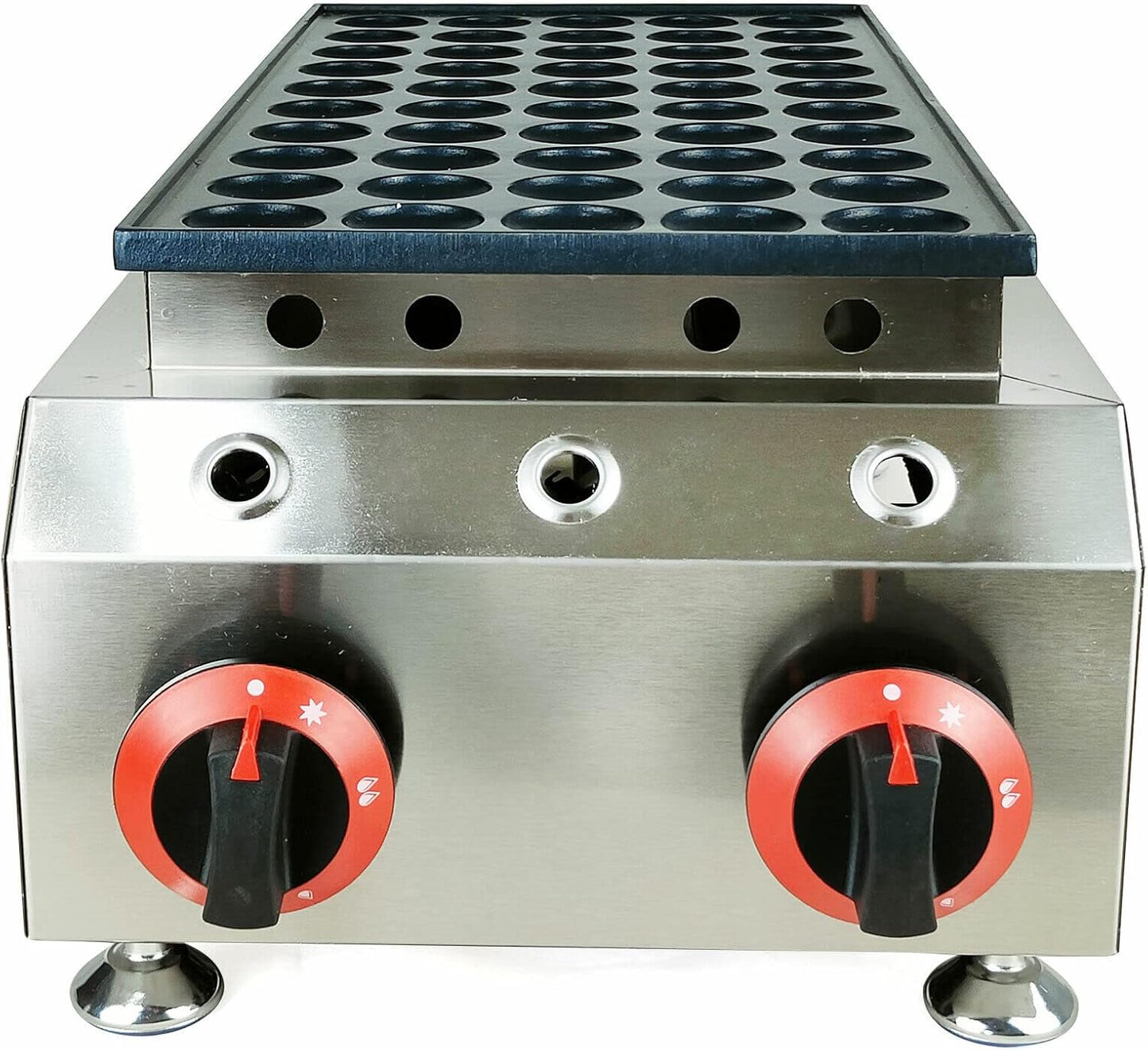 Waffle Maker, Electric Mini Dutch Pancake Baker Kitchen Stainless Steel Non Stick LPG Gas Waffle Maker Machine, for Home Or Commercial Use