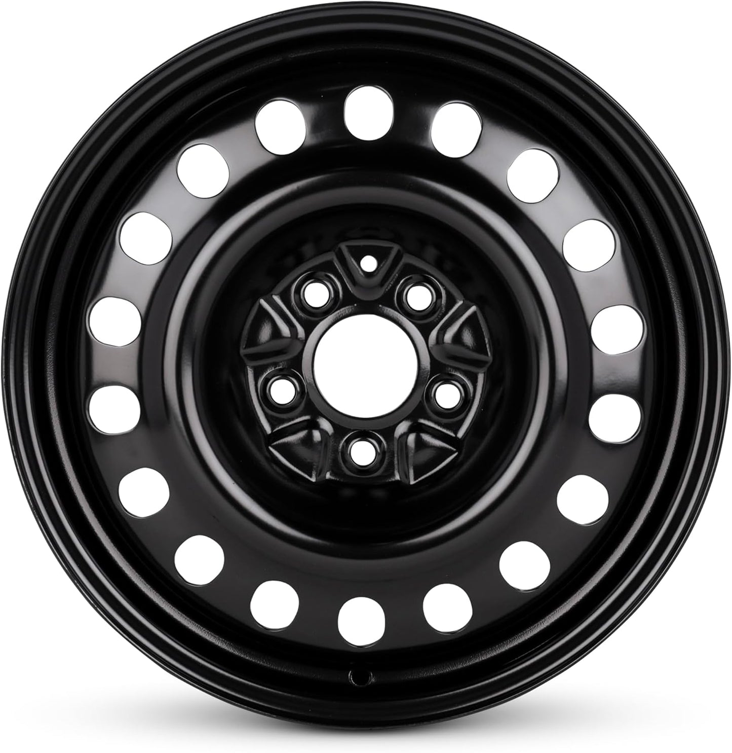 For 06-16 Kia Optima 17 Inch Painted Black Steel Rim - OE Direct Replacement - Road Ready Car Wheel