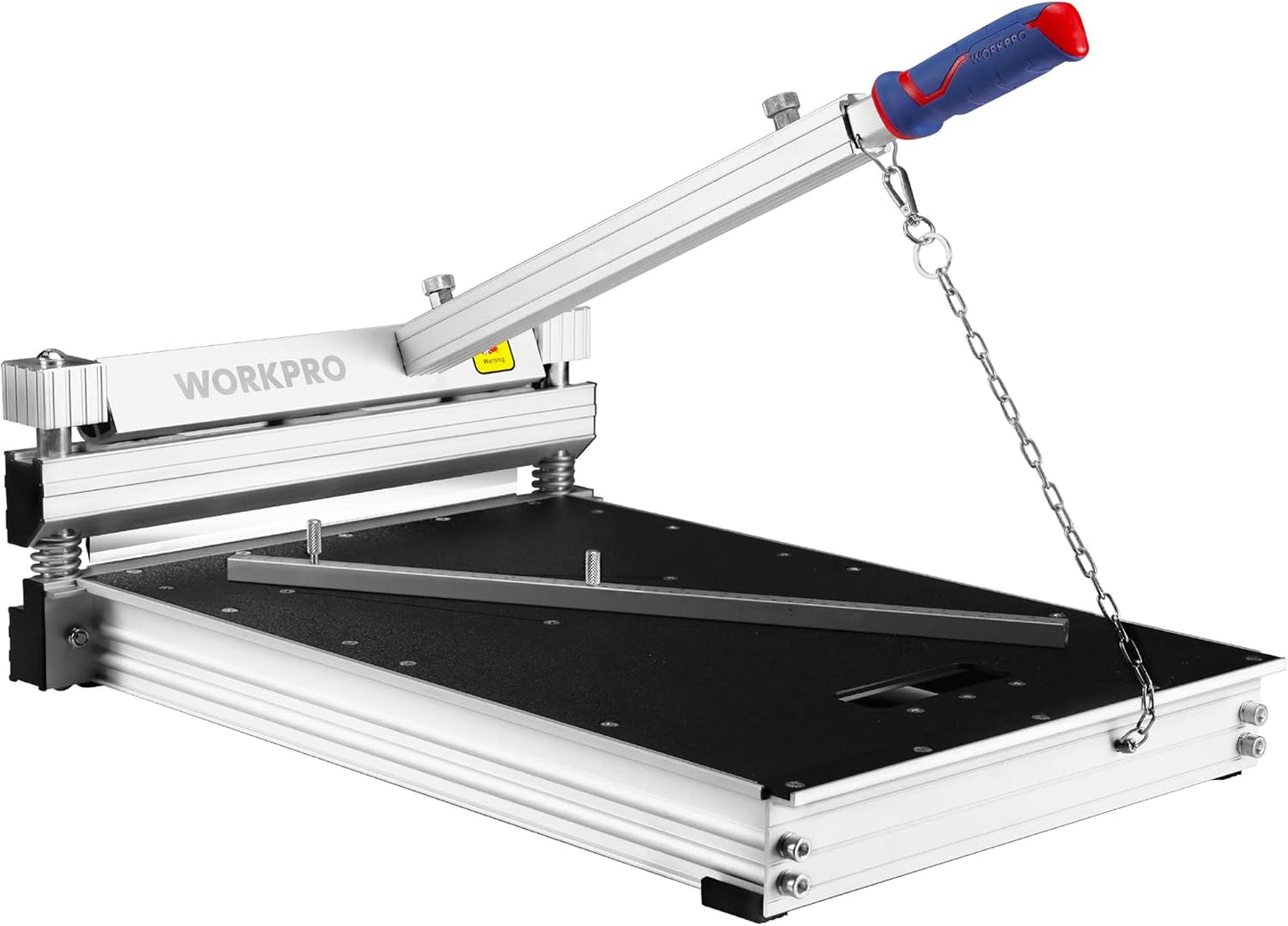 WORKPRO 13" Laminate Floor Cutter, Vinyl Floor Cutter for Laminate, Multi-layer Flooring, Parquet, Fiber Cement Wall Panels, Rubber Concave Base, LVT, VCT, SPC, LVP, WPC and Vinyl Plank