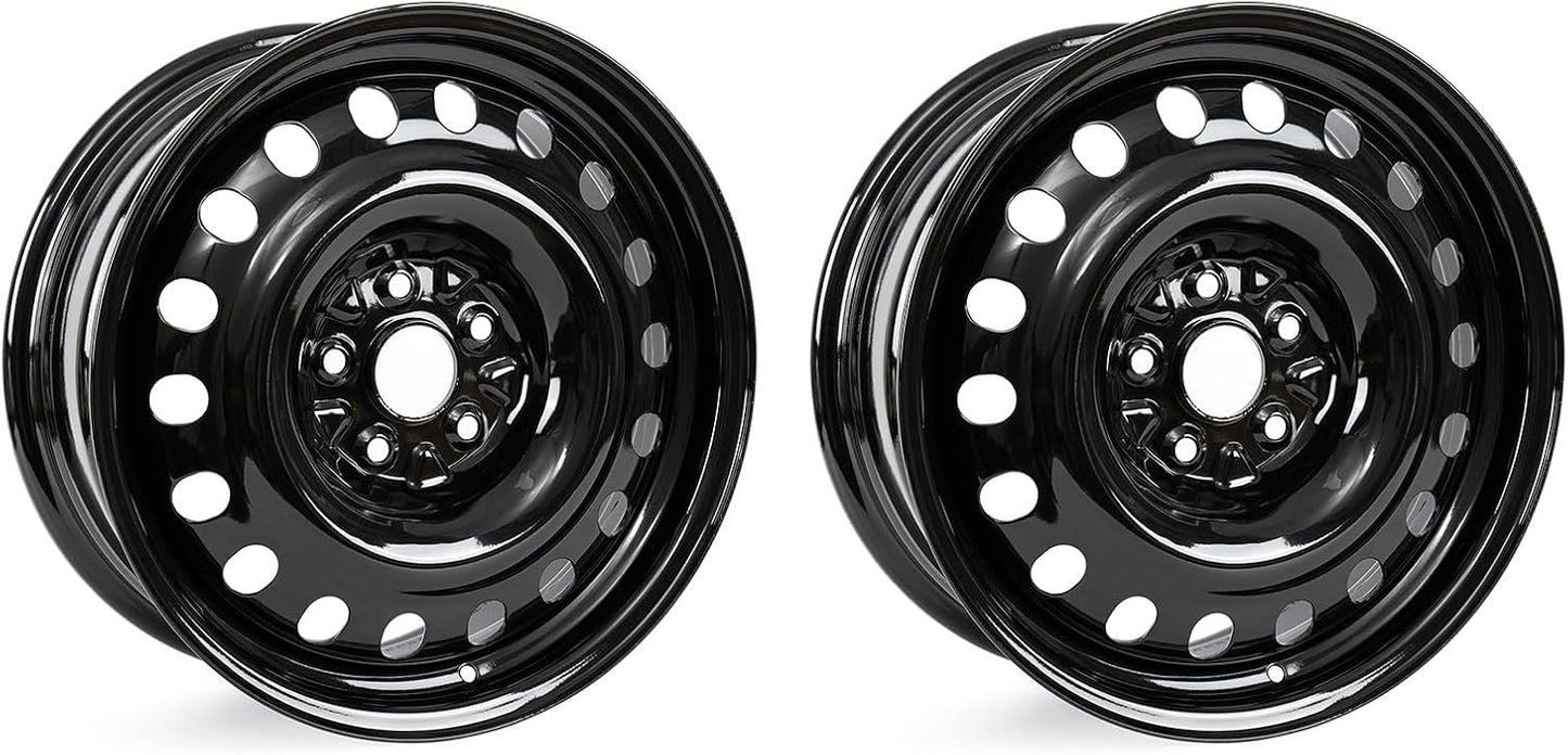 Korenjul for Toyota RAV4 2019-2024 Wheel Rim 2PCS Black 17X7 Inch Steel Directly Replacement Passenger Car Wheel