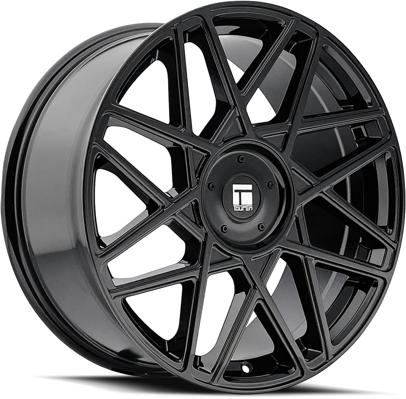 Touren 3266 Black Wheel with Glossy (17 x 8. inches /5 x 112 mm, 35 mm Offset)